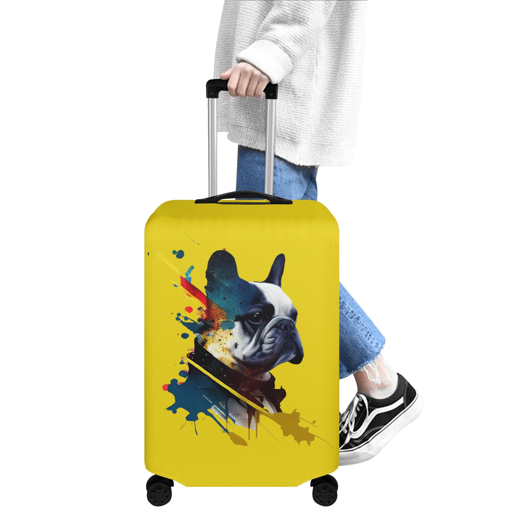 Rocky - Luggage Cover for French Bulldog Owners and Fans-fadou