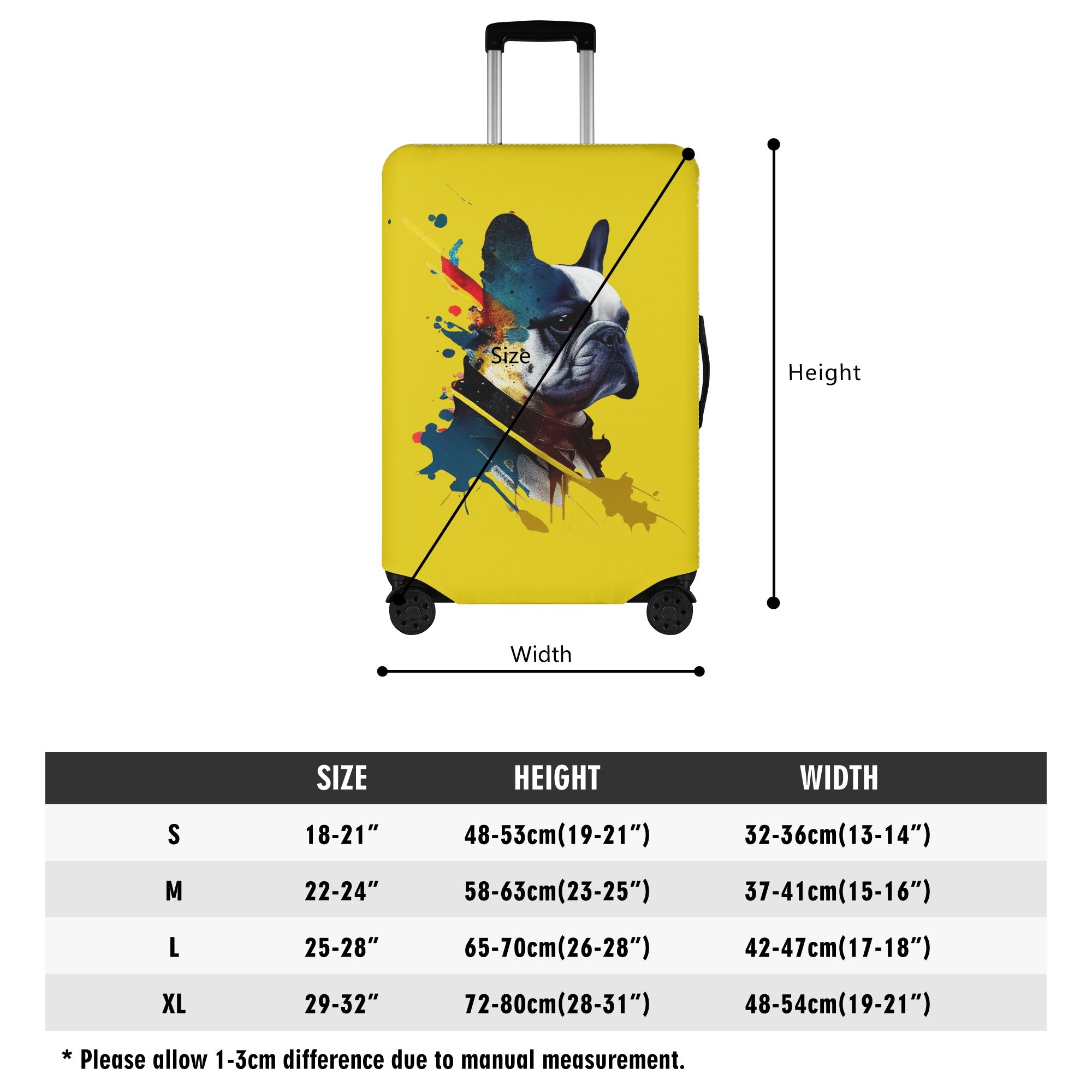 Rocky - Luggage Cover for French Bulldog Owners and Fans-fadou