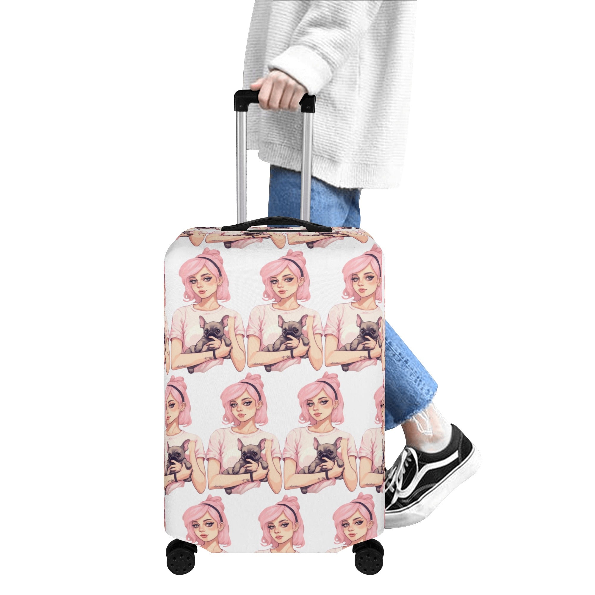 Charlie - Luggage Cover for French Bulldog Owners and Fans-fadou