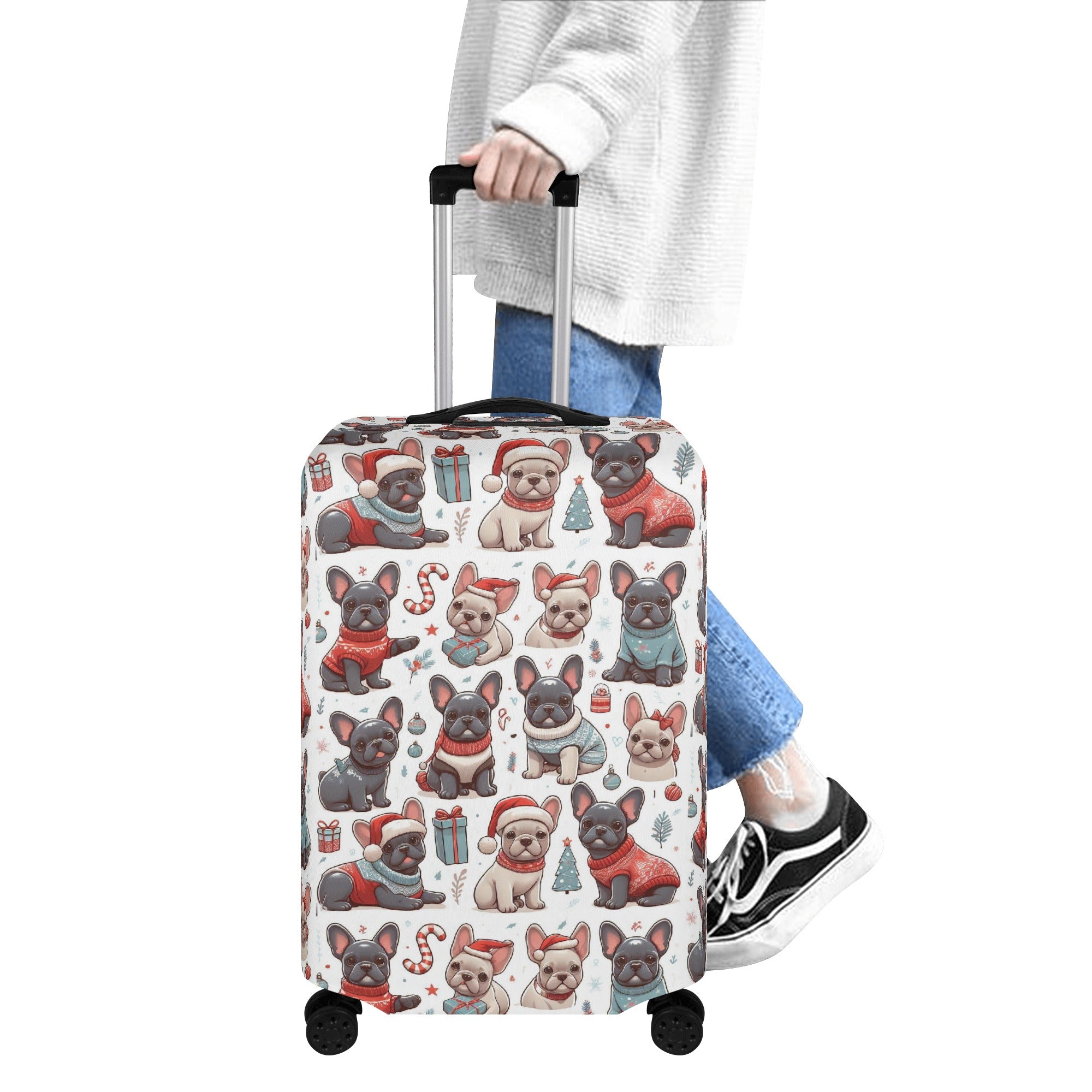 Jimmy - Luggage Cover for French Bulldog Owners and Fans-fadou