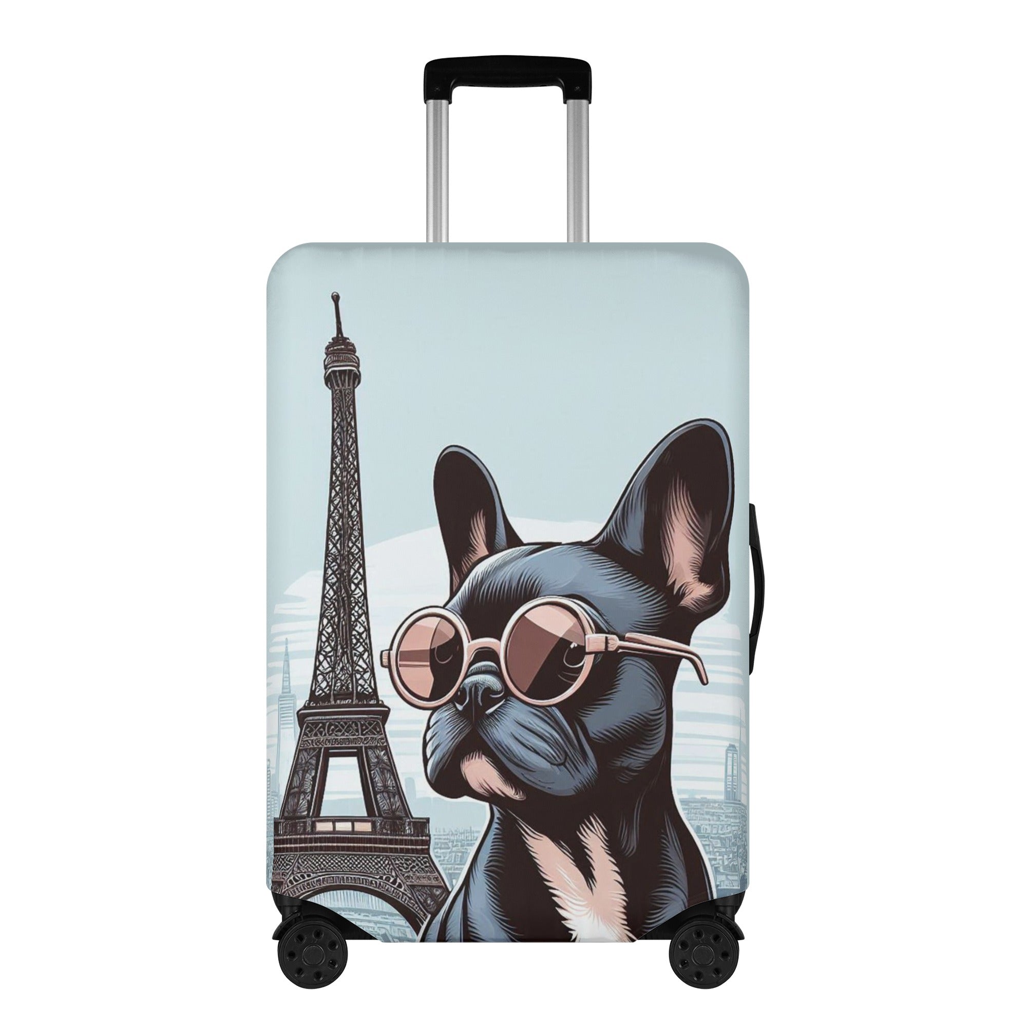 French Vibes - Luggage Cover for Frenchie Fans Everywhere-fadou