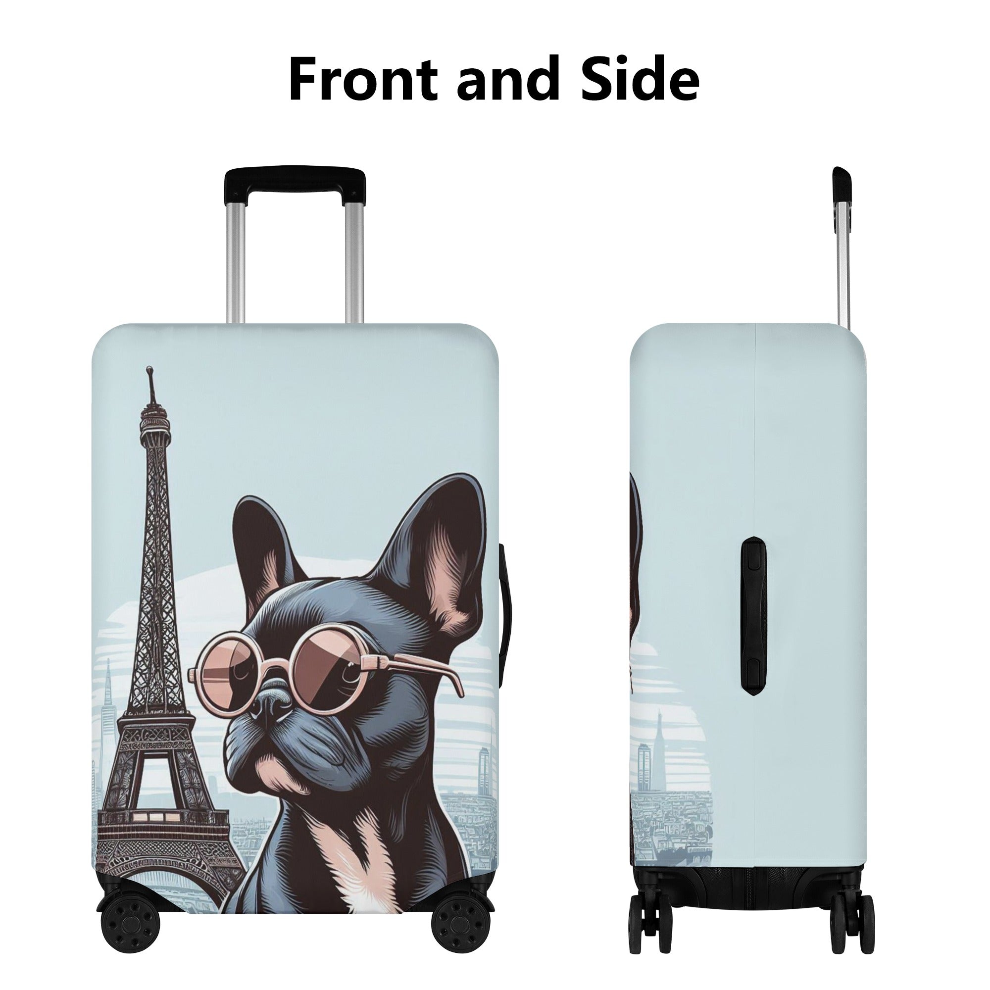 French Vibes - Luggage Cover for Frenchie Fans Everywhere-fadou