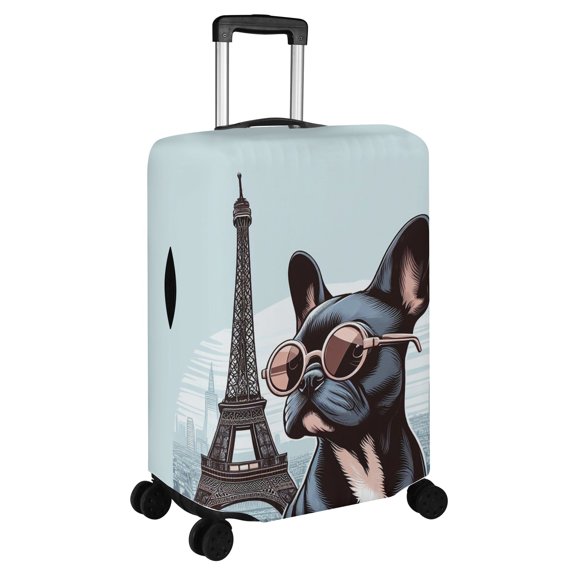 French Vibes - Luggage Cover for Frenchie Fans Everywhere-fadou