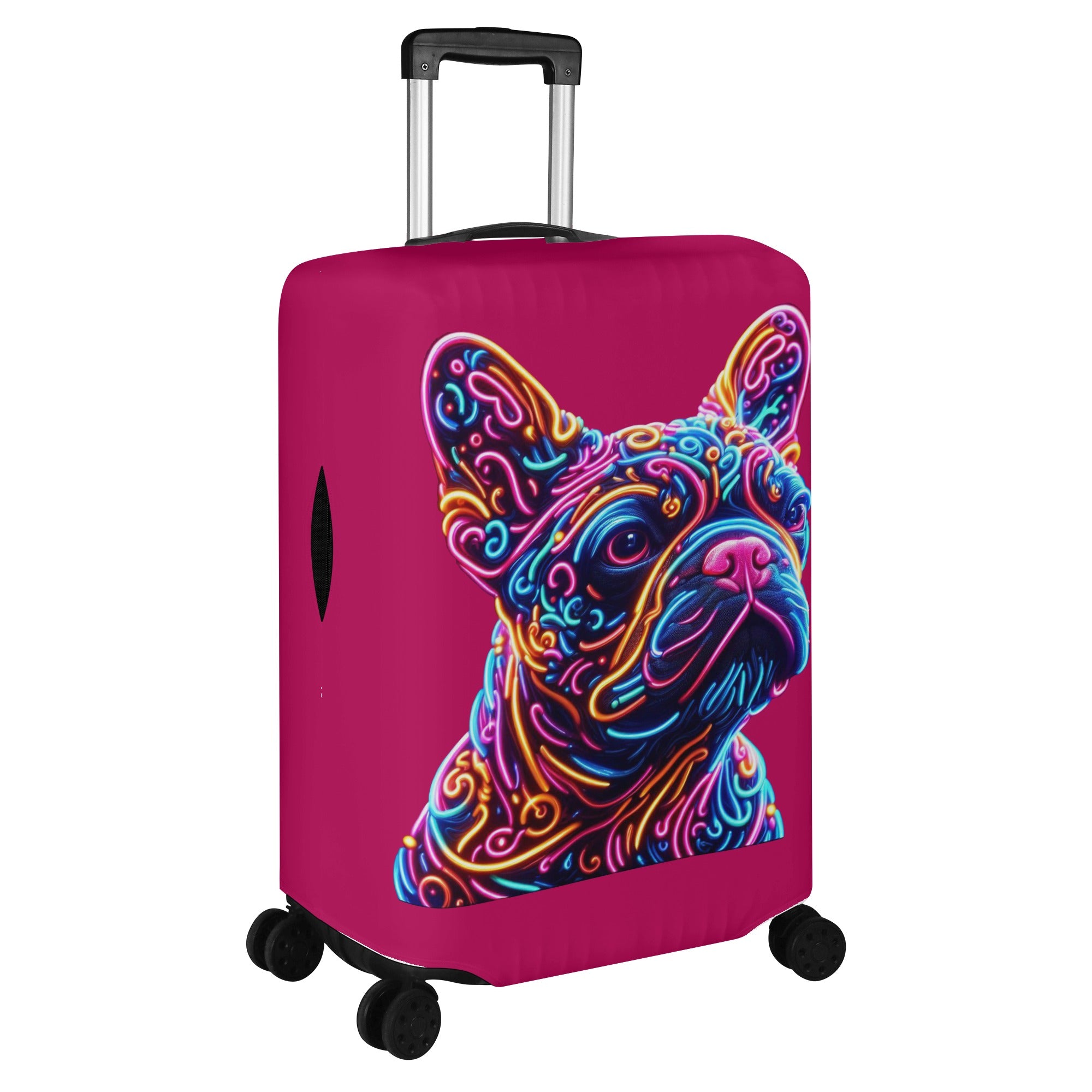 Neon Style - Luggage Cover for Frenchie Fans Everywhere-fadou