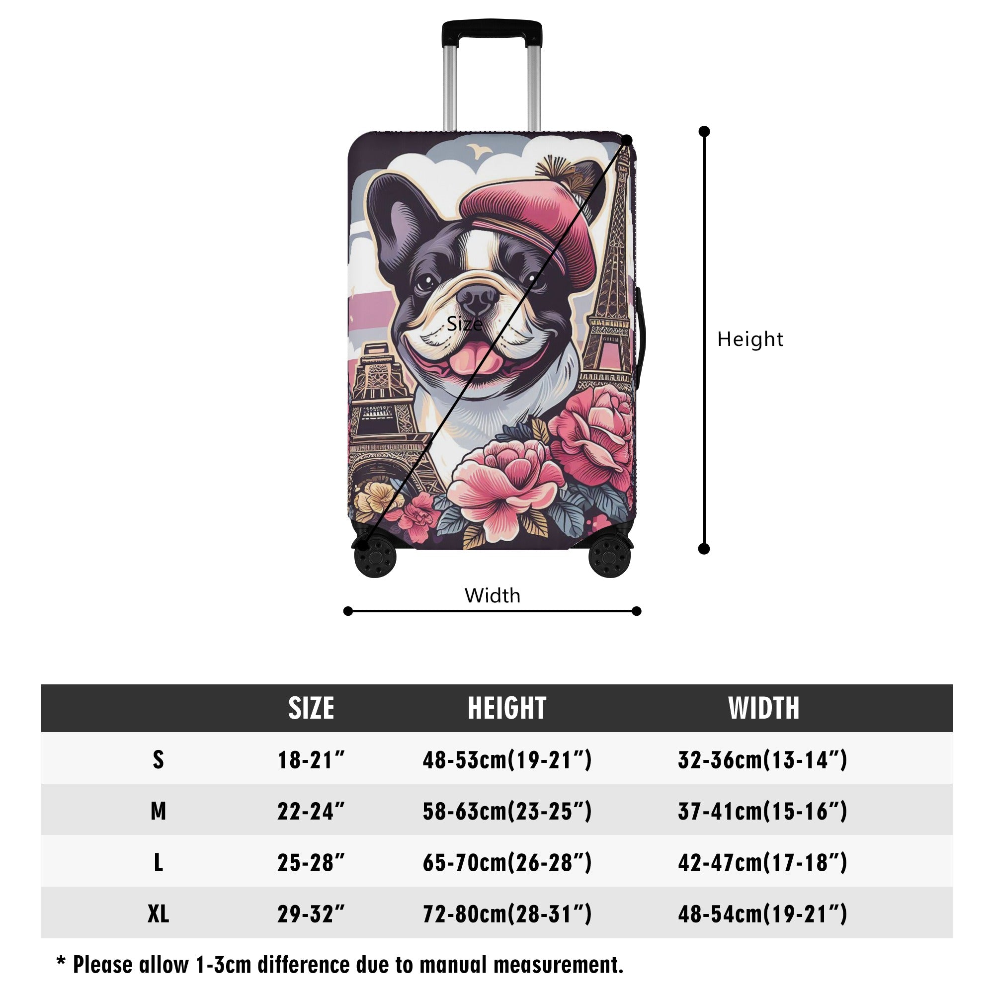 Kona - Luggage Cover for French Bulldog Owners and Fans-fadou