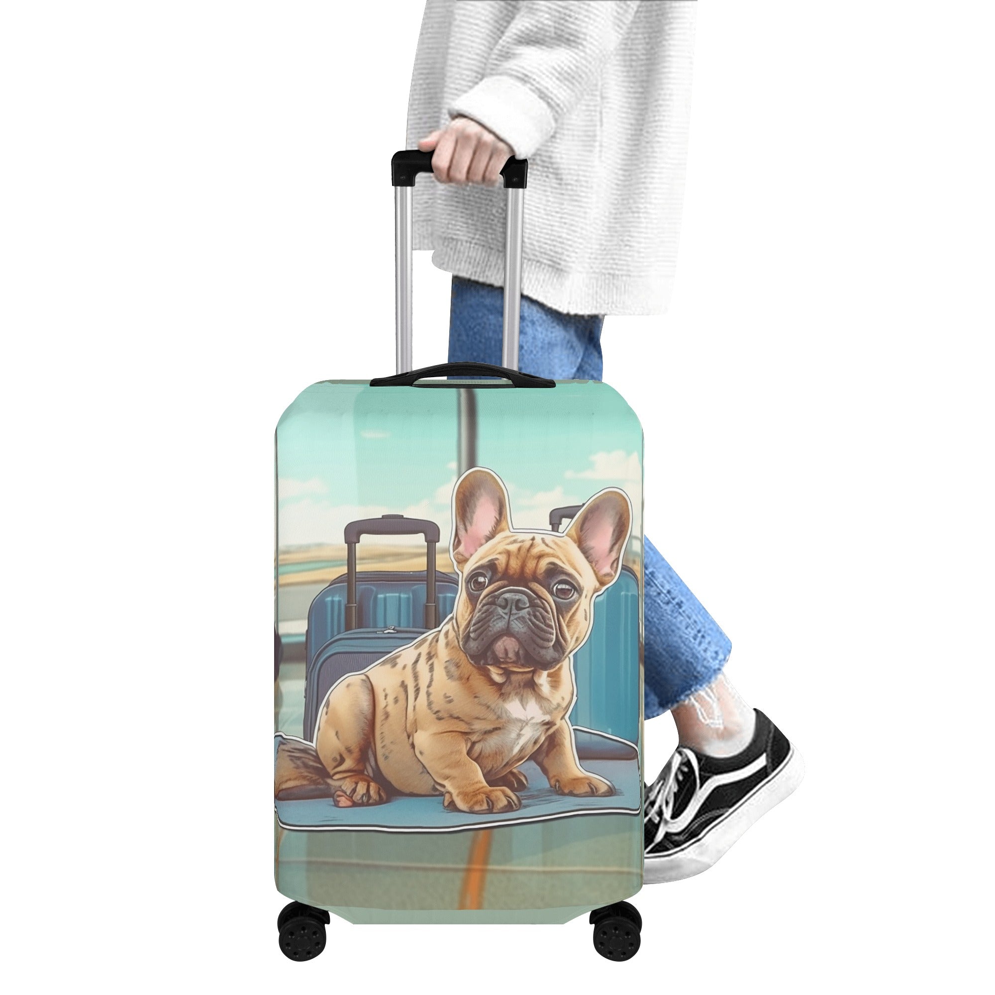 Roxy - Luggage Cover for French Bulldog Owners and Fans-fadou