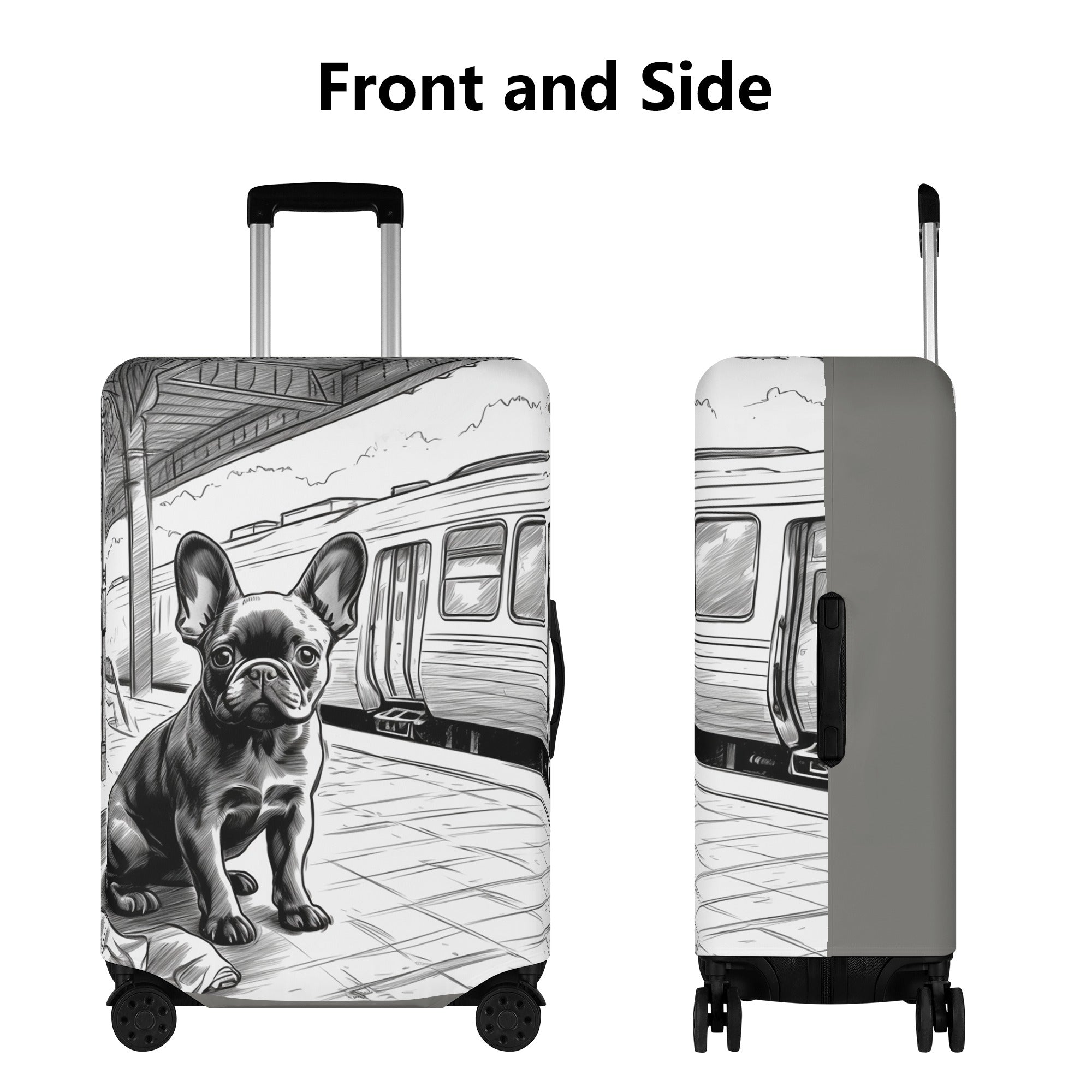 Dixie - Luggage Cover for French Bulldog Owners and Fans-fadou