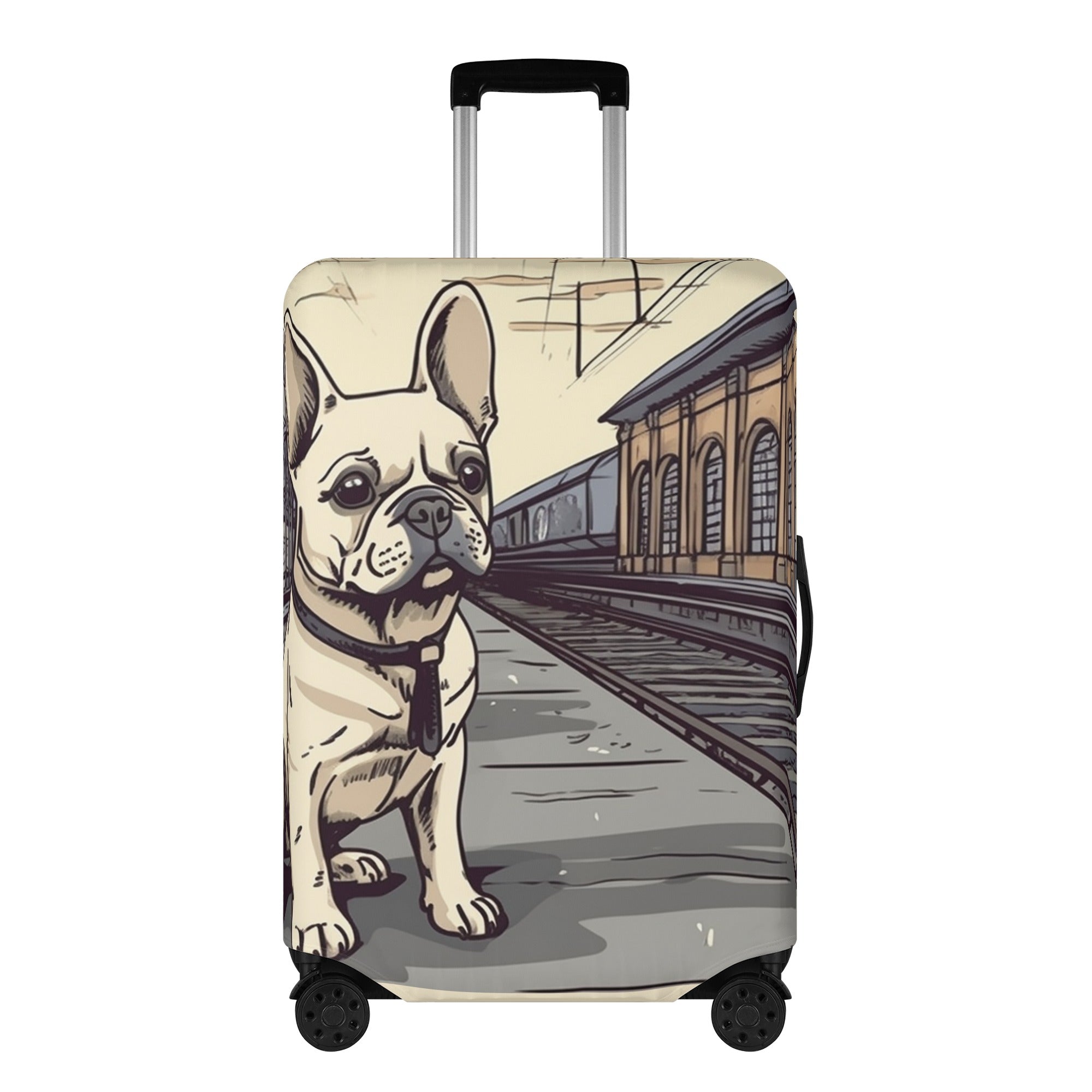 Ginger - Luggage Cover for French Bulldog Owners and Fans-fadou