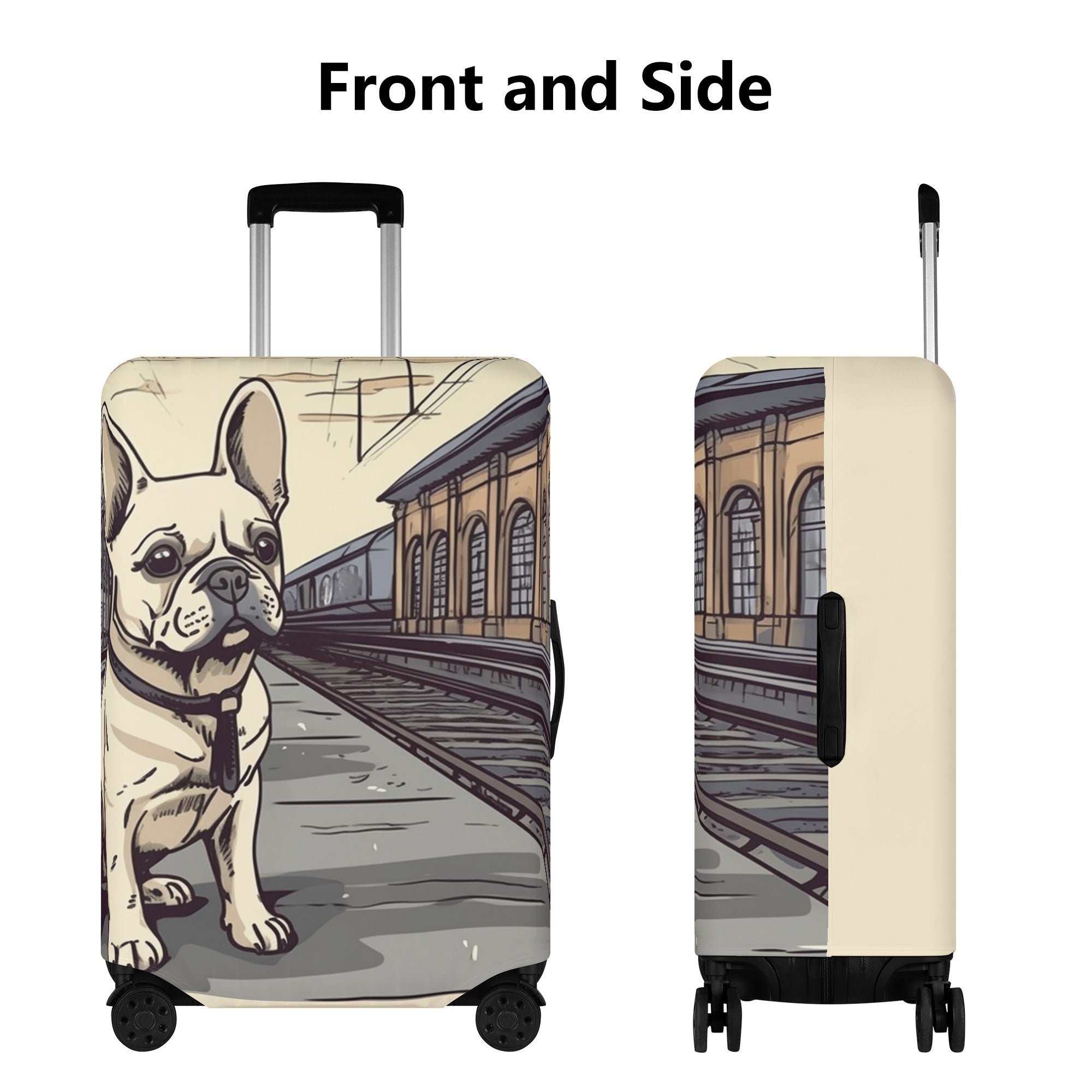 Ginger - Luggage Cover for French Bulldog Owners and Fans-fadou
