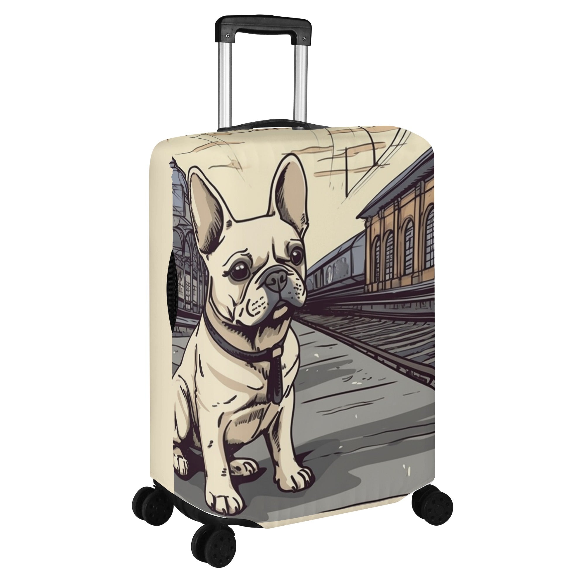 Ginger - Luggage Cover for French Bulldog Owners and Fans-fadou