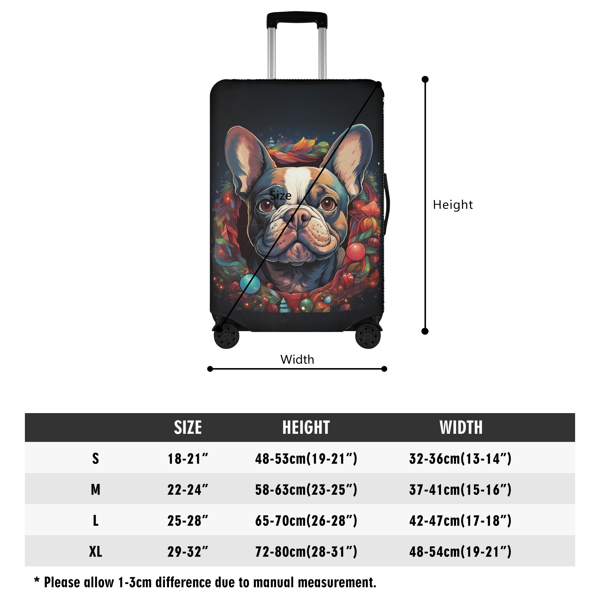 Nova - Luggage Cover for French Bulldog Owners and Fans-fadou