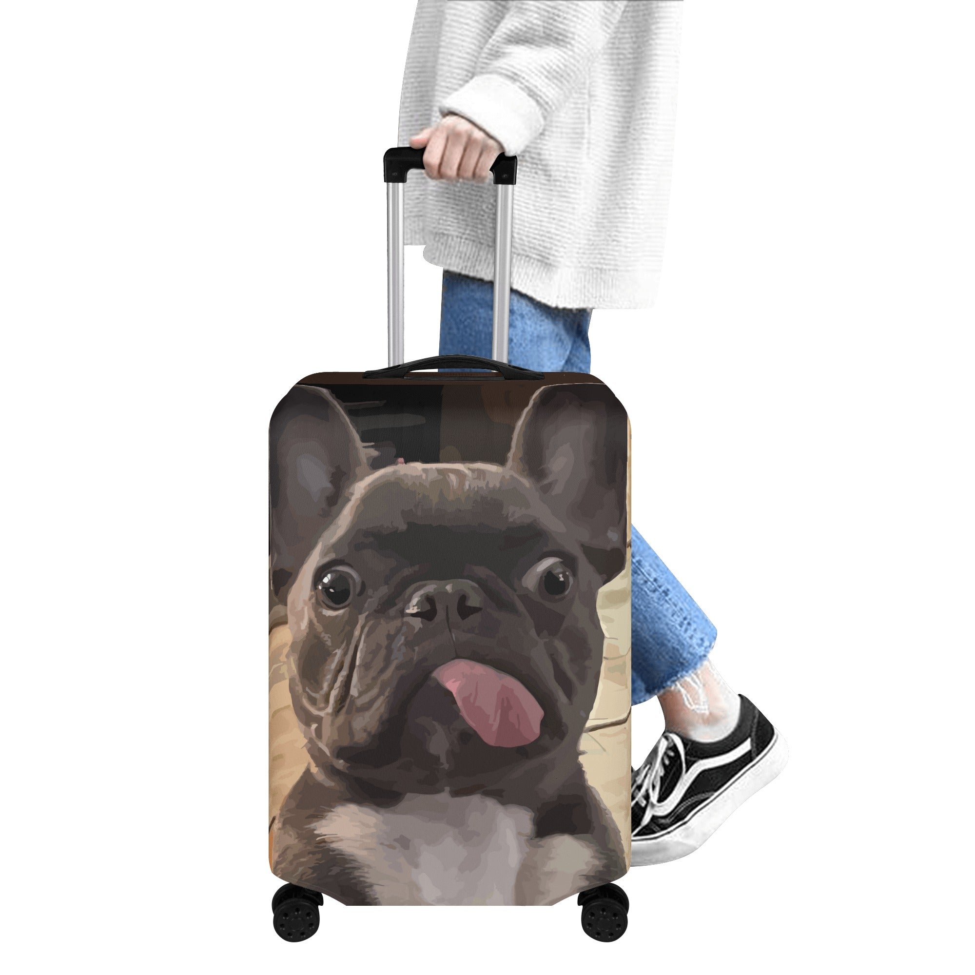 Molly - Luggage Cover for French Bulldog Owners and Fans-fadou