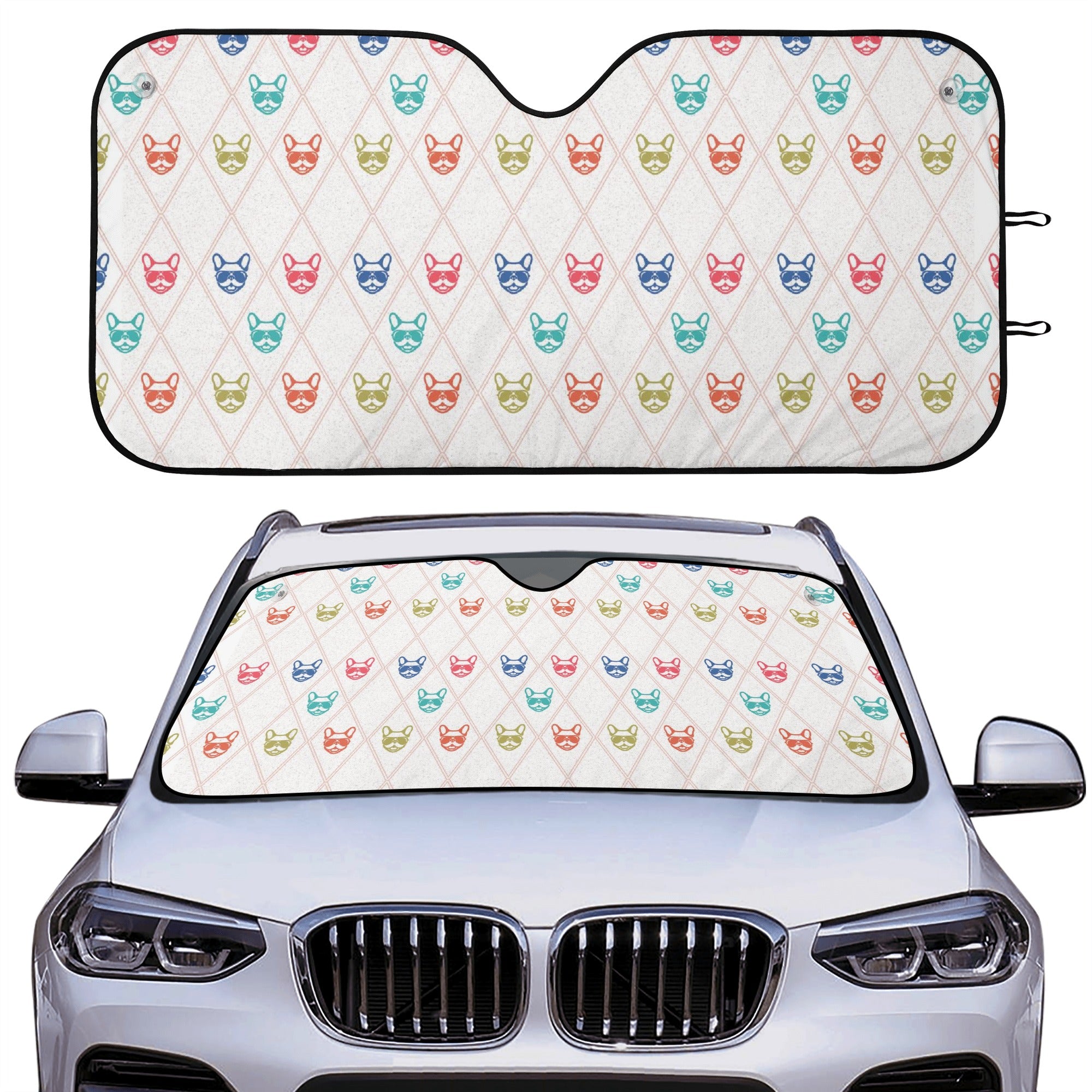 Molly - Car Auto Sun Shade for Frenchie Fans Everywhere-fadou