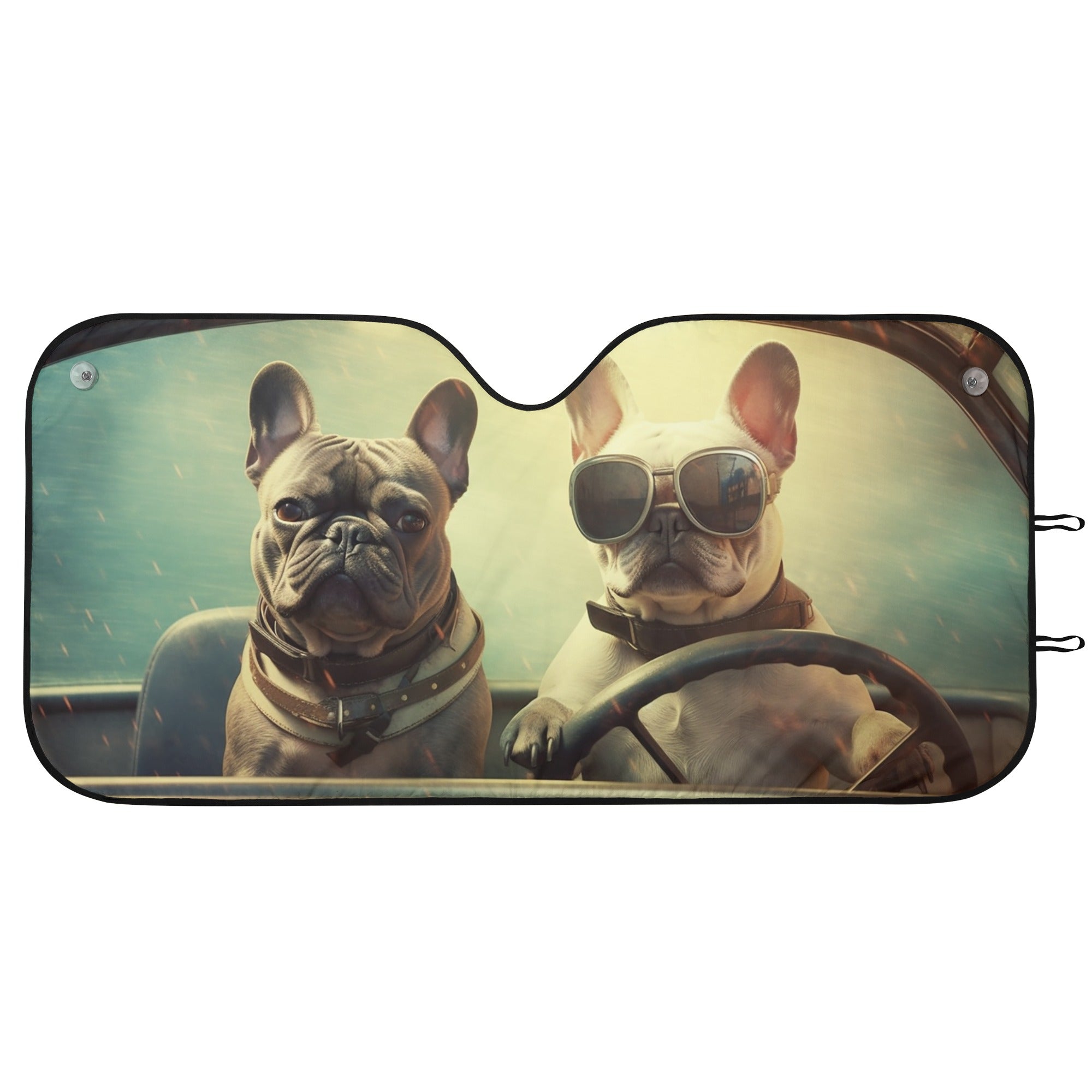Riley - Car Auto Sun Shade for Frenchie Fans Everywhere-fadou