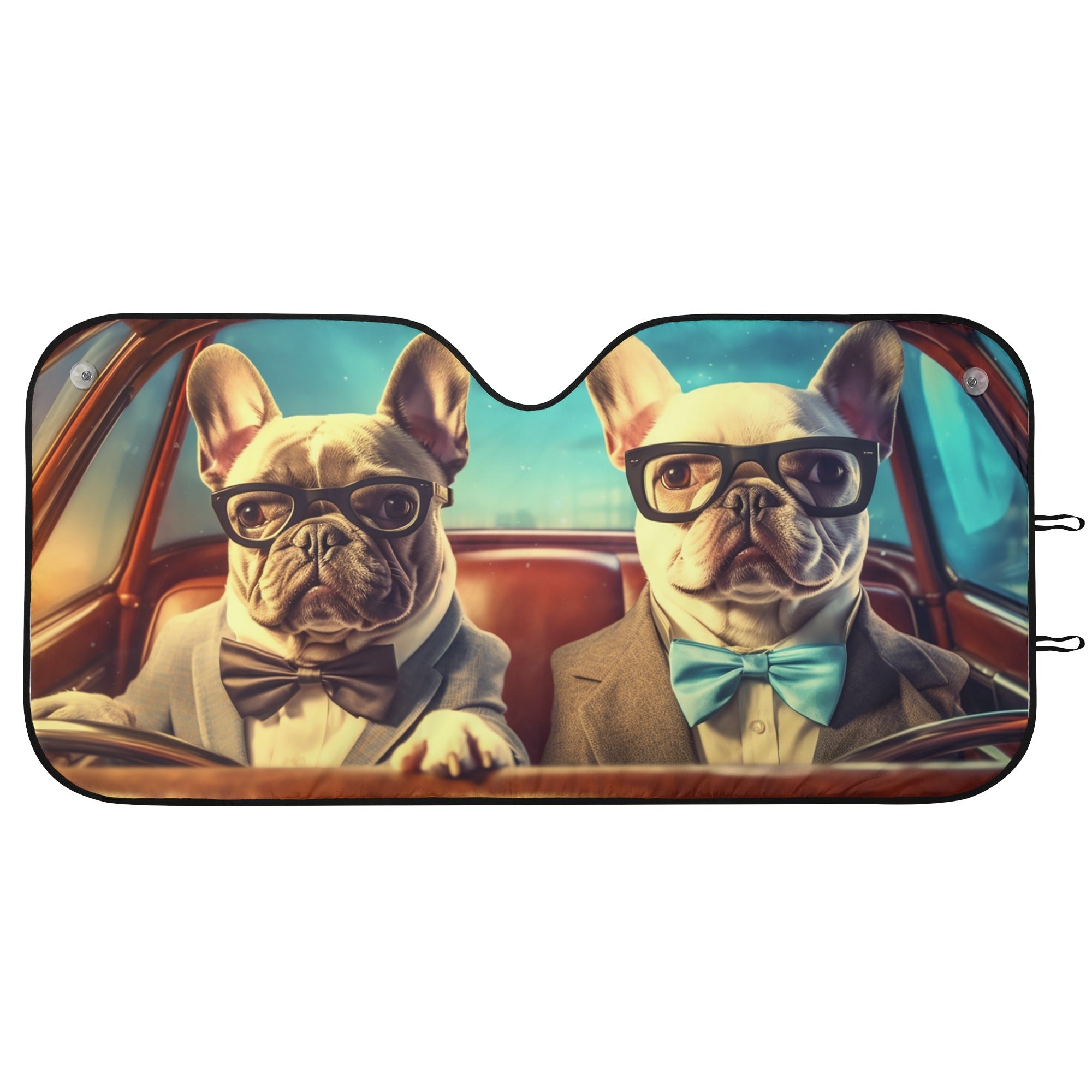 Coco - Car Auto Sun Shade for French Bulldog Owners and Fans-fadou