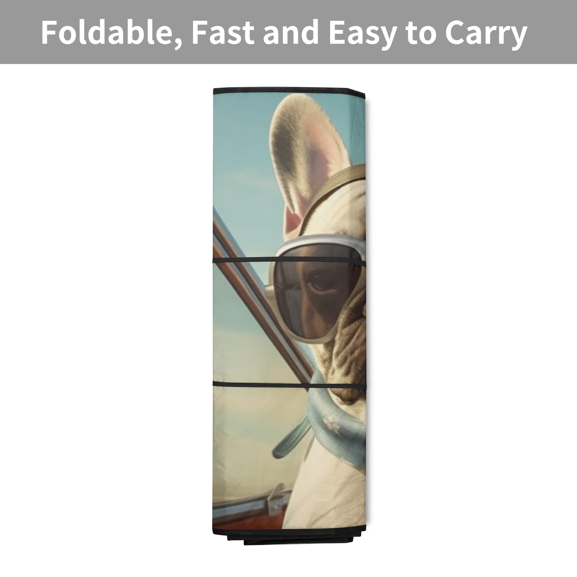 Lucy - Car Auto Sun Shade for French Bulldog Owners and Fans-fadou