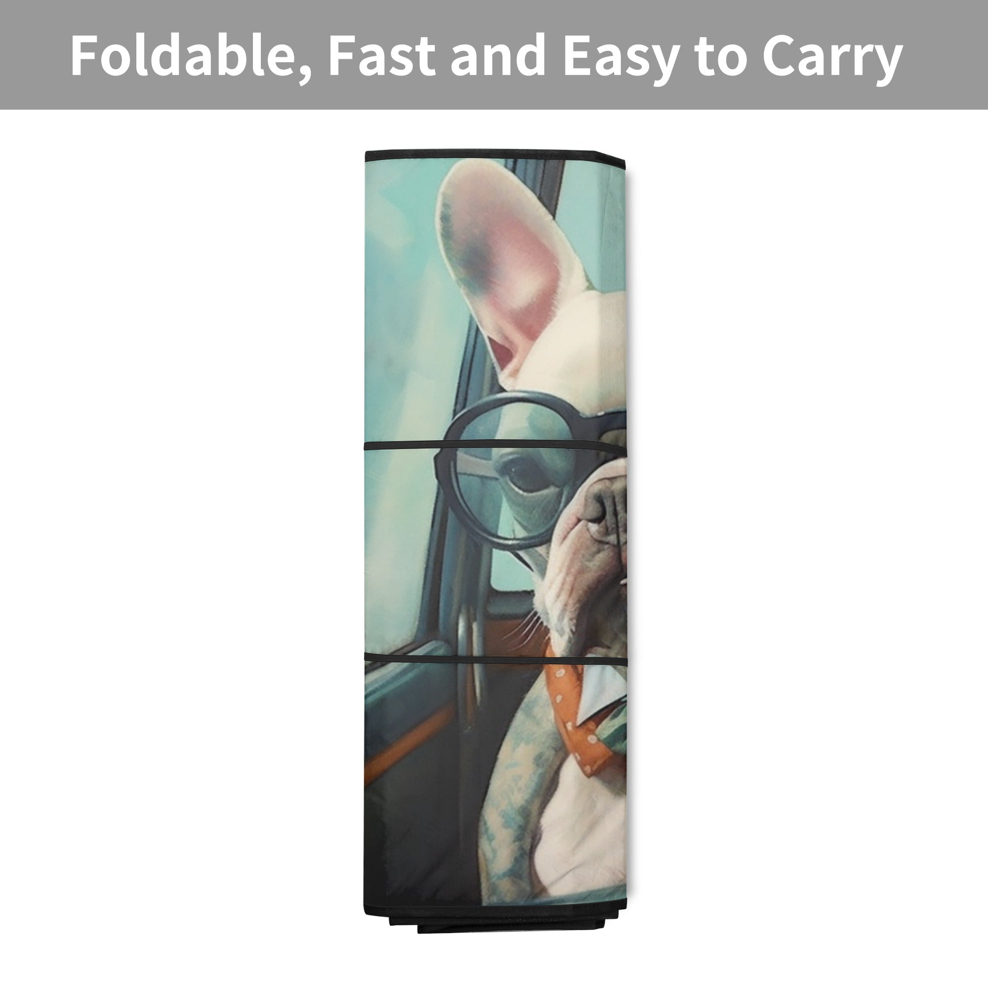 Mia - Car Auto Sun Shade for French Bulldog Owners and Fans-fadou