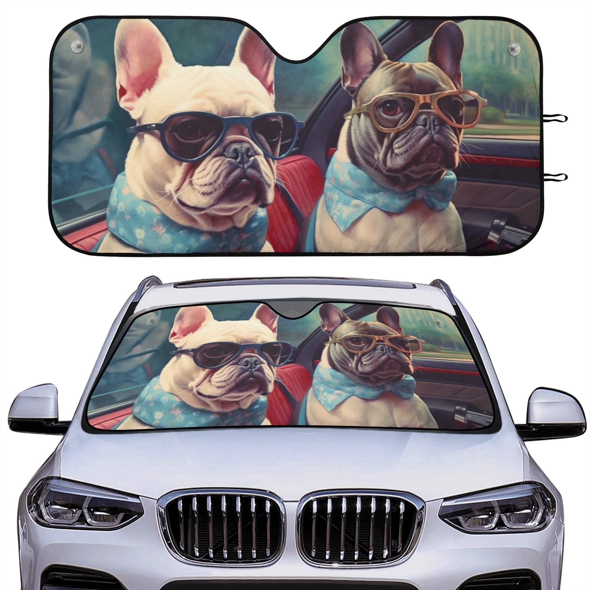 Kona - Car Auto Sun Shade for French Bulldog Owners and Fans-fadou