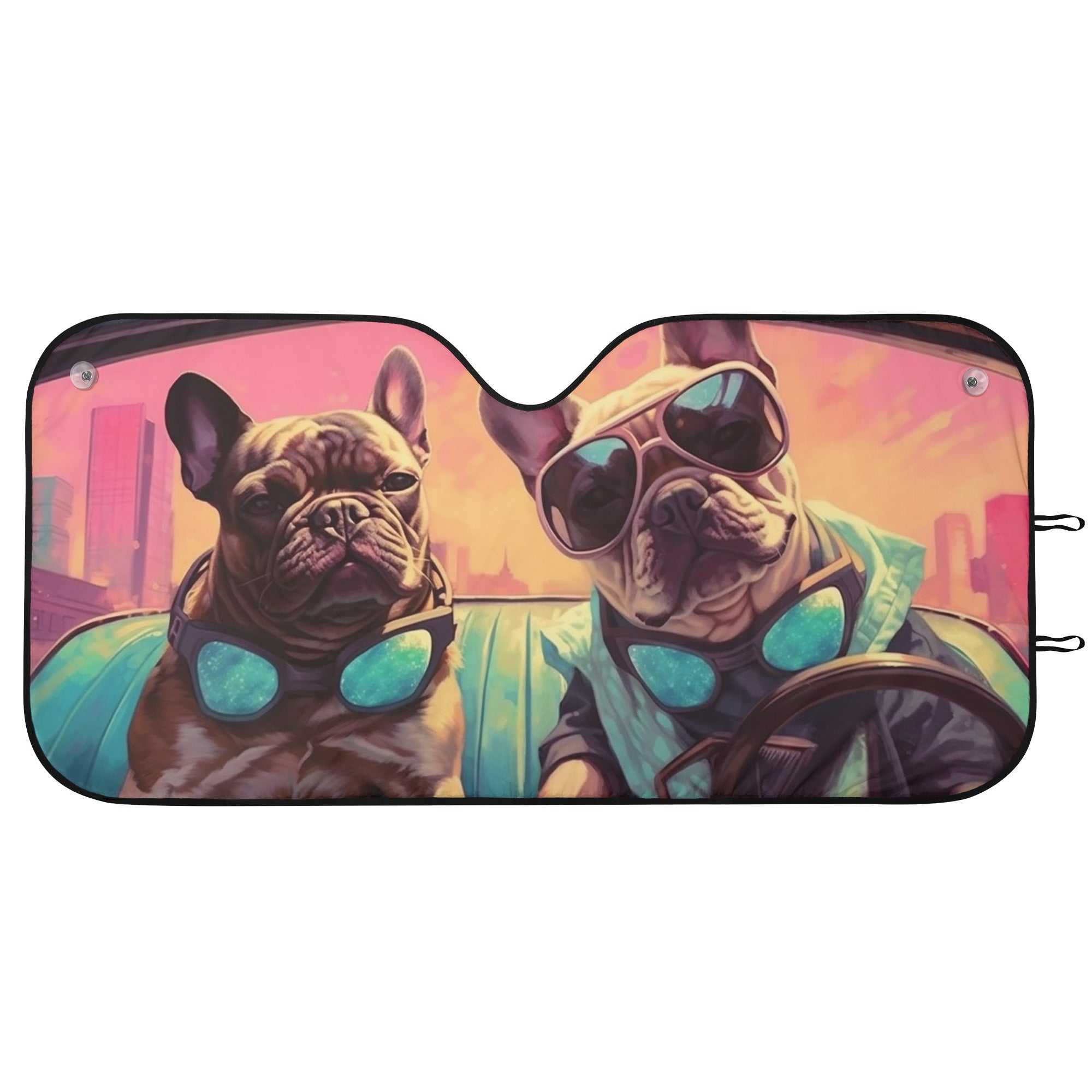 Max - Car Auto Sun Shade for French Bulldog Owners and Fans-fadou