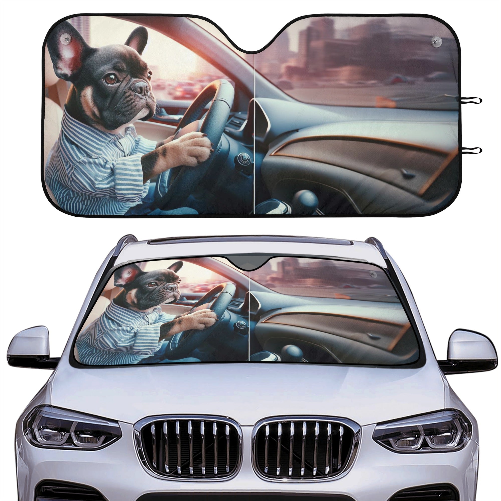 Dixie - Car Auto Sun Shade for Frenchie Fans Everywhere-fadou