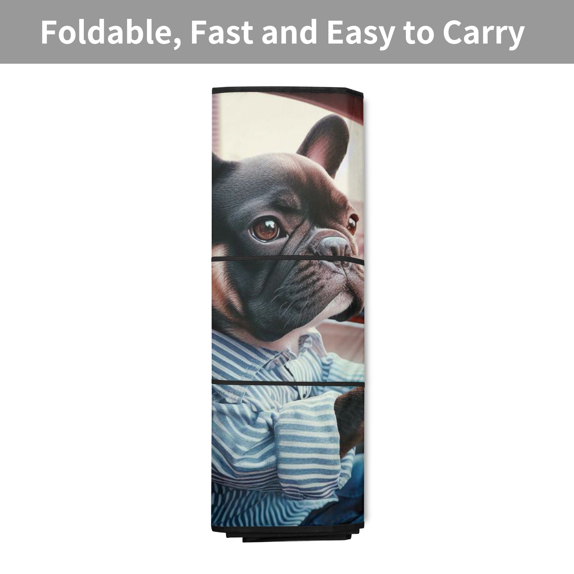 Dixie - Car Auto Sun Shade for Frenchie Fans Everywhere-fadou