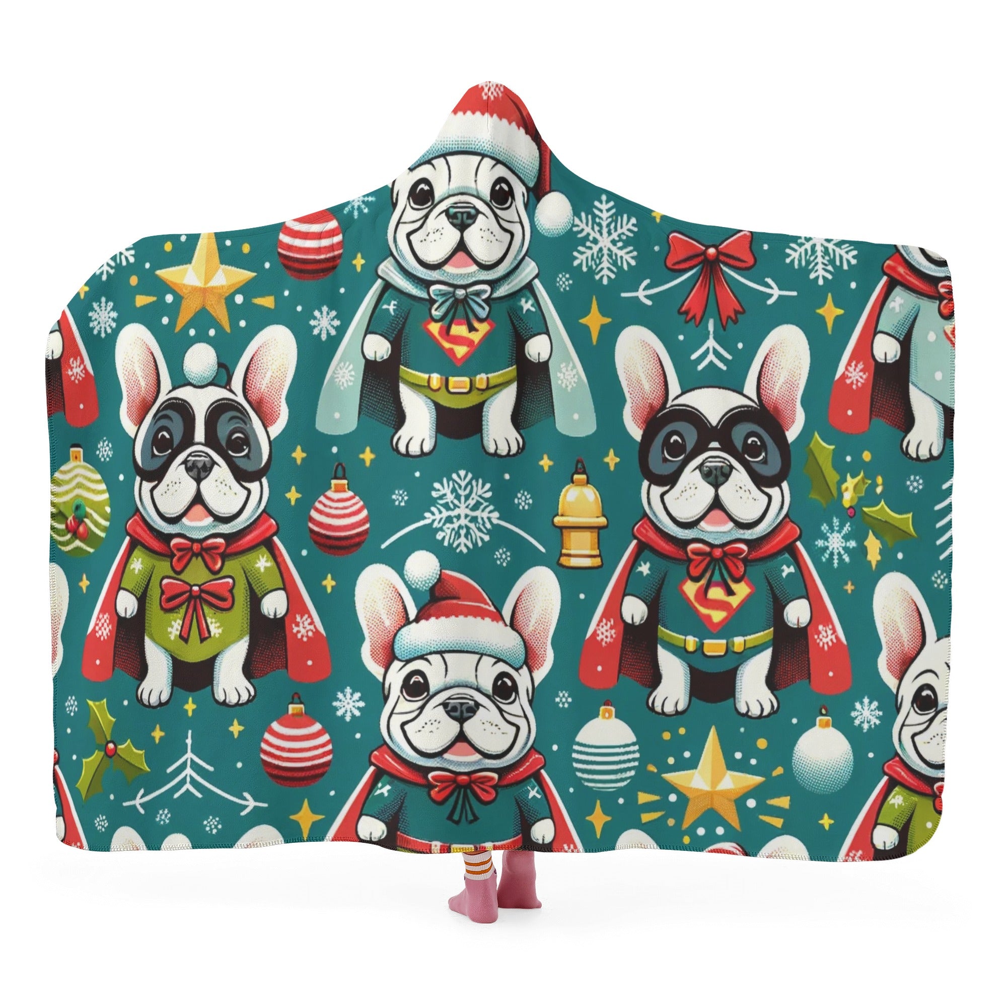 Teddy French Bulldog Cozy Plush Blanket for Bulldog Owners-fadou