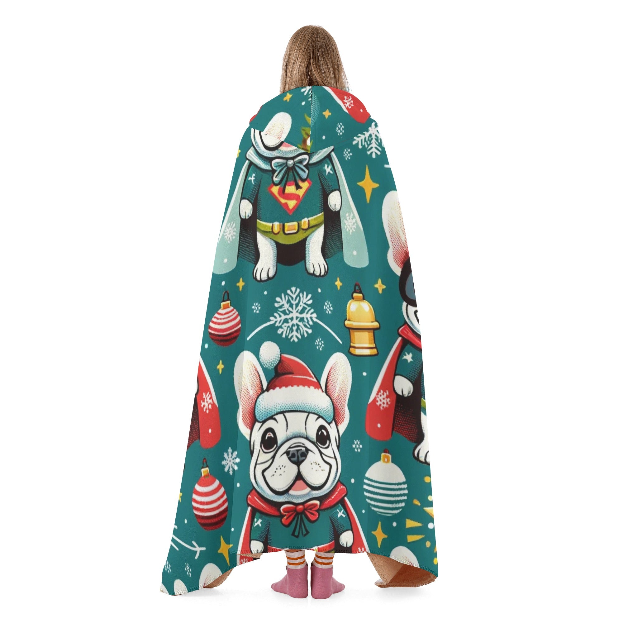Teddy French Bulldog Cozy Plush Blanket for Bulldog Owners-fadou