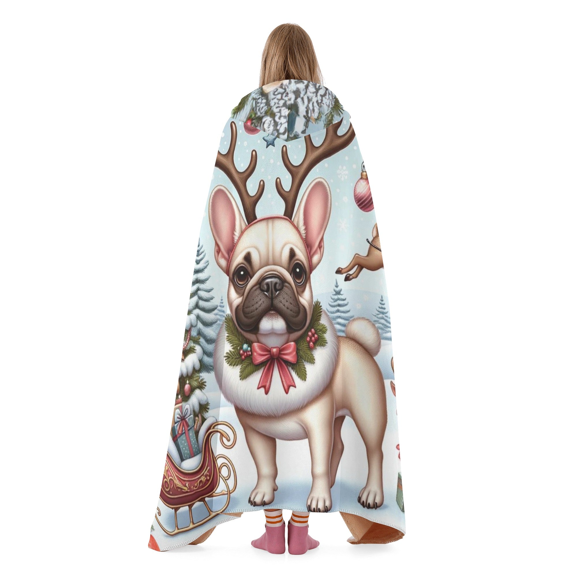 The French Bulldog Fleece Throw Blanket for Pet Parents-fadou