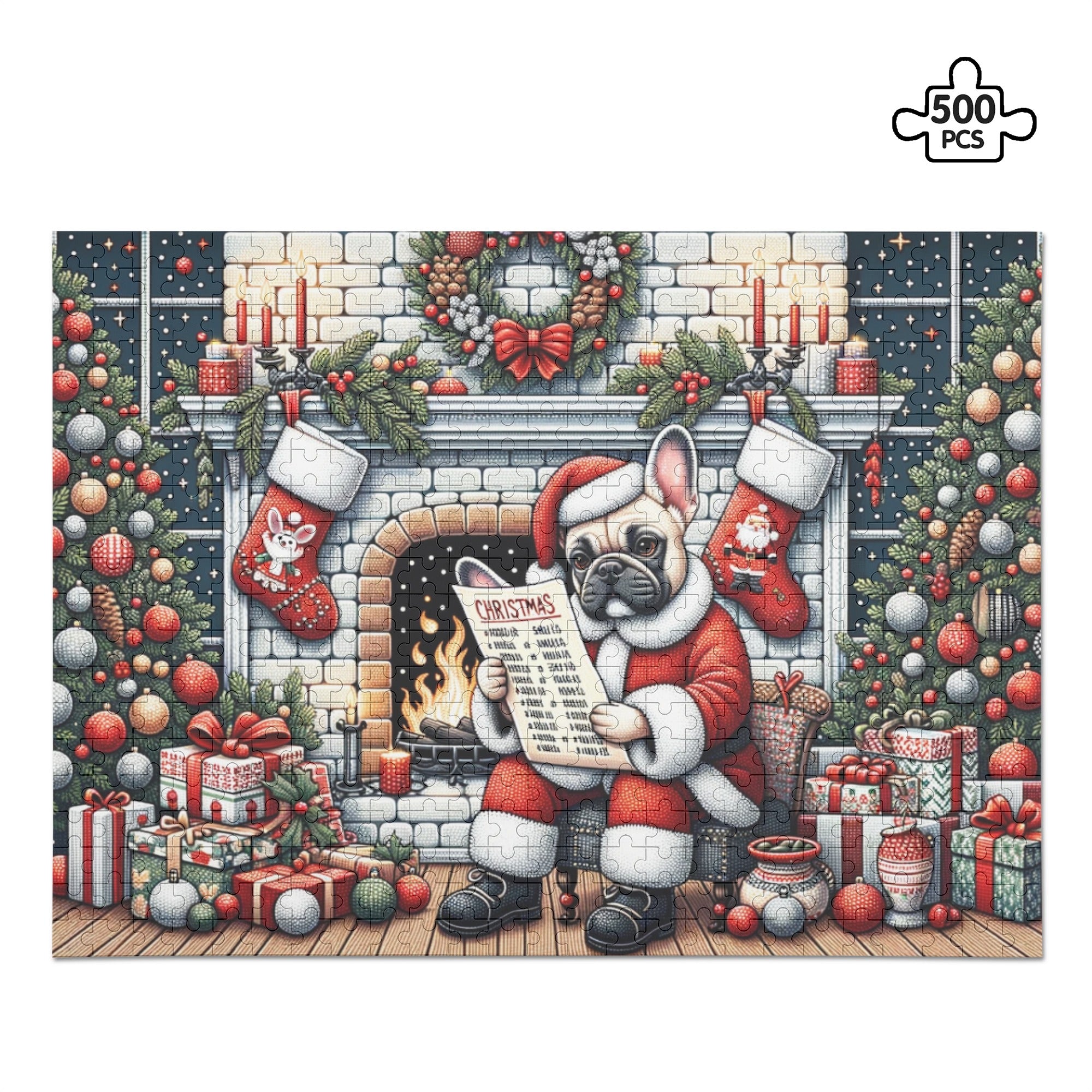 Monty - 500-piece Wooden Puzzle for Dog Lovers and Owners-fadou