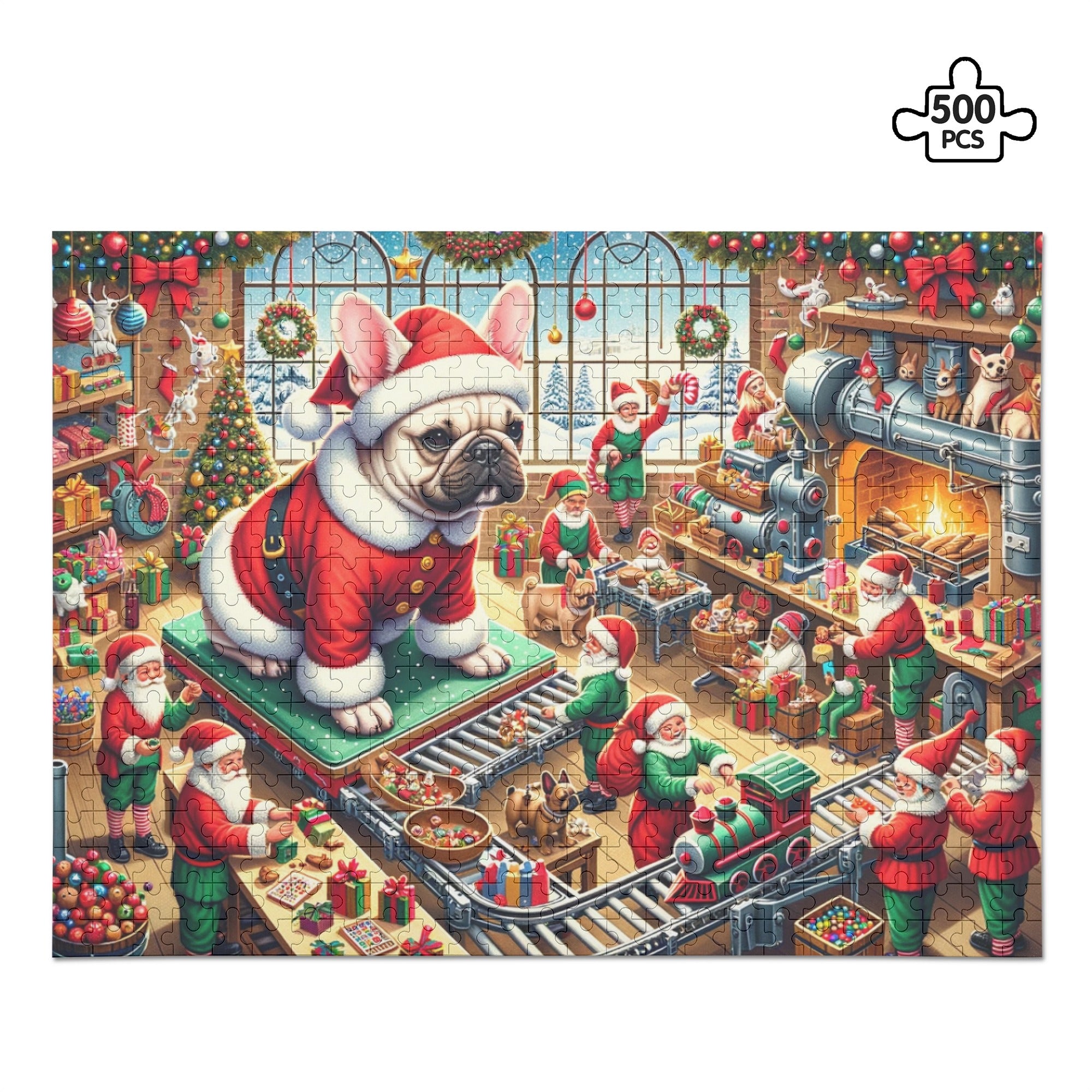 Rolf - 500-piece Wooden Puzzle for Frenchie Enthusiasts-fadou