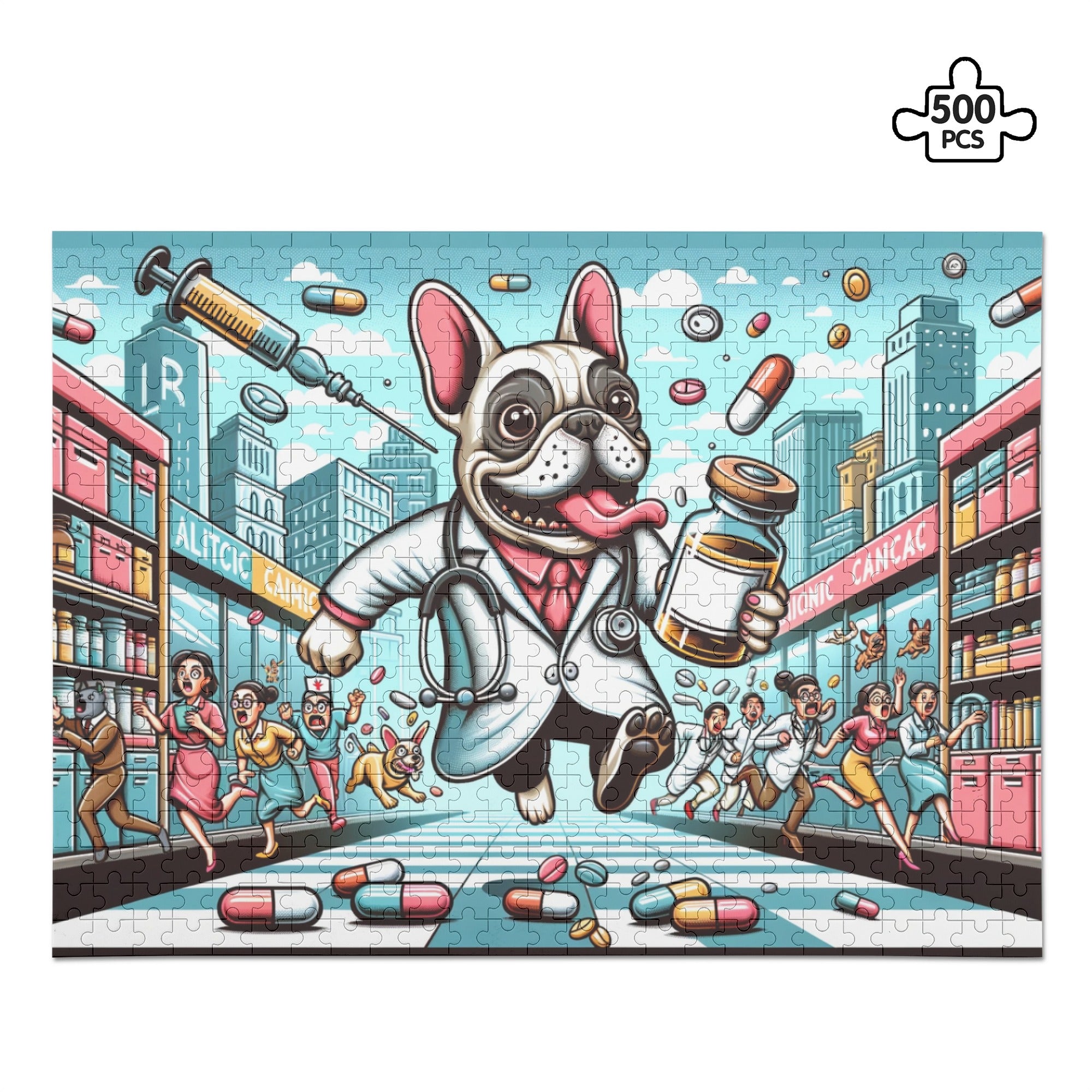 Ace - 500-piece Wooden Puzzle for Dog Lovers and Owners-fadou