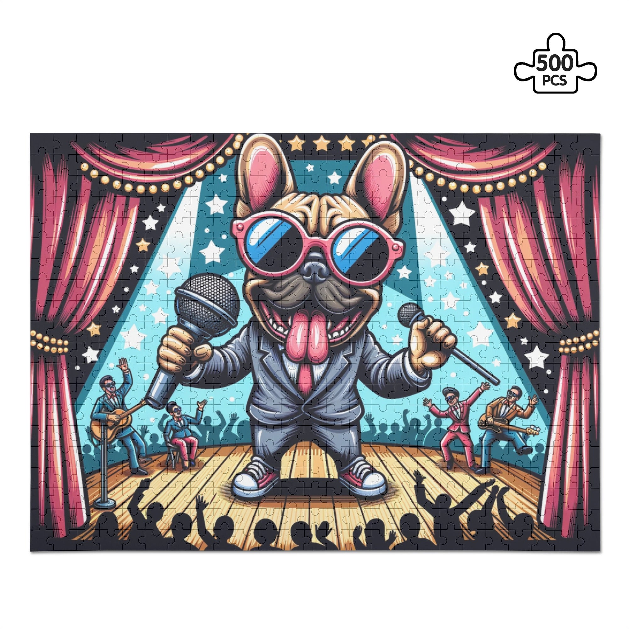 Loki - 500-piece Wooden Puzzle for Frenchie Enthusiasts-fadou