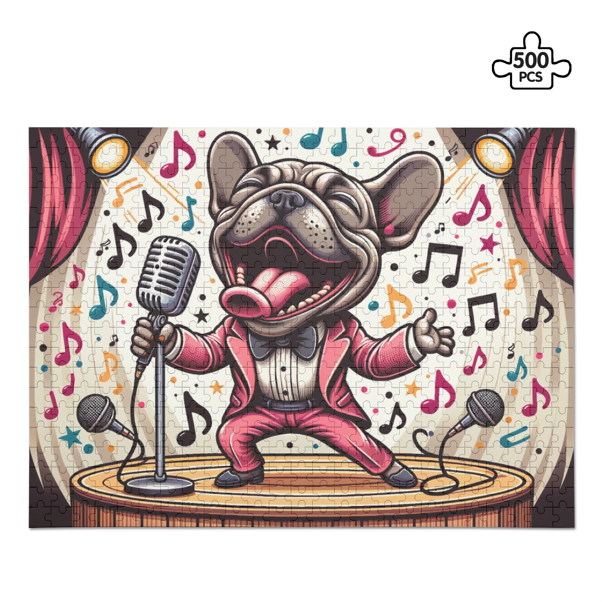 Duke - 500-piece Wooden Puzzle for Frenchie Enthusiasts-fadou