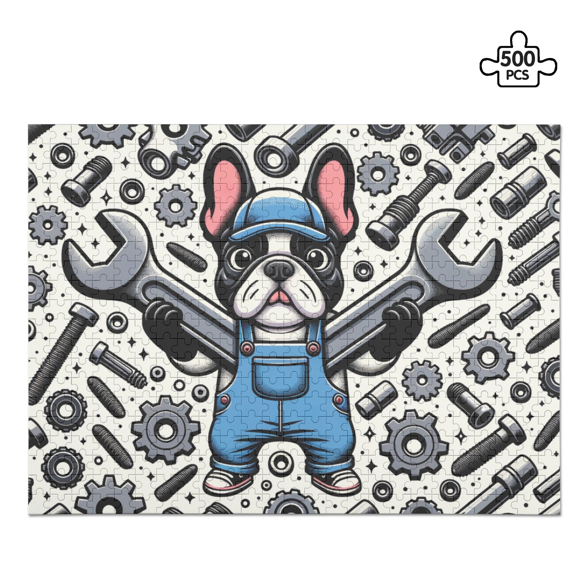 Juno - 500-piece Wooden Puzzle for Frenchie Enthusiasts-fadou