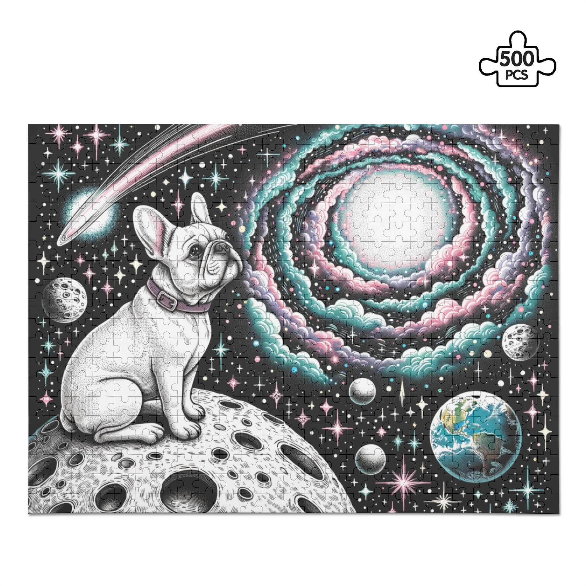 Lola - 500-piece Wooden Puzzle for Dog Lovers and Owners-fadou