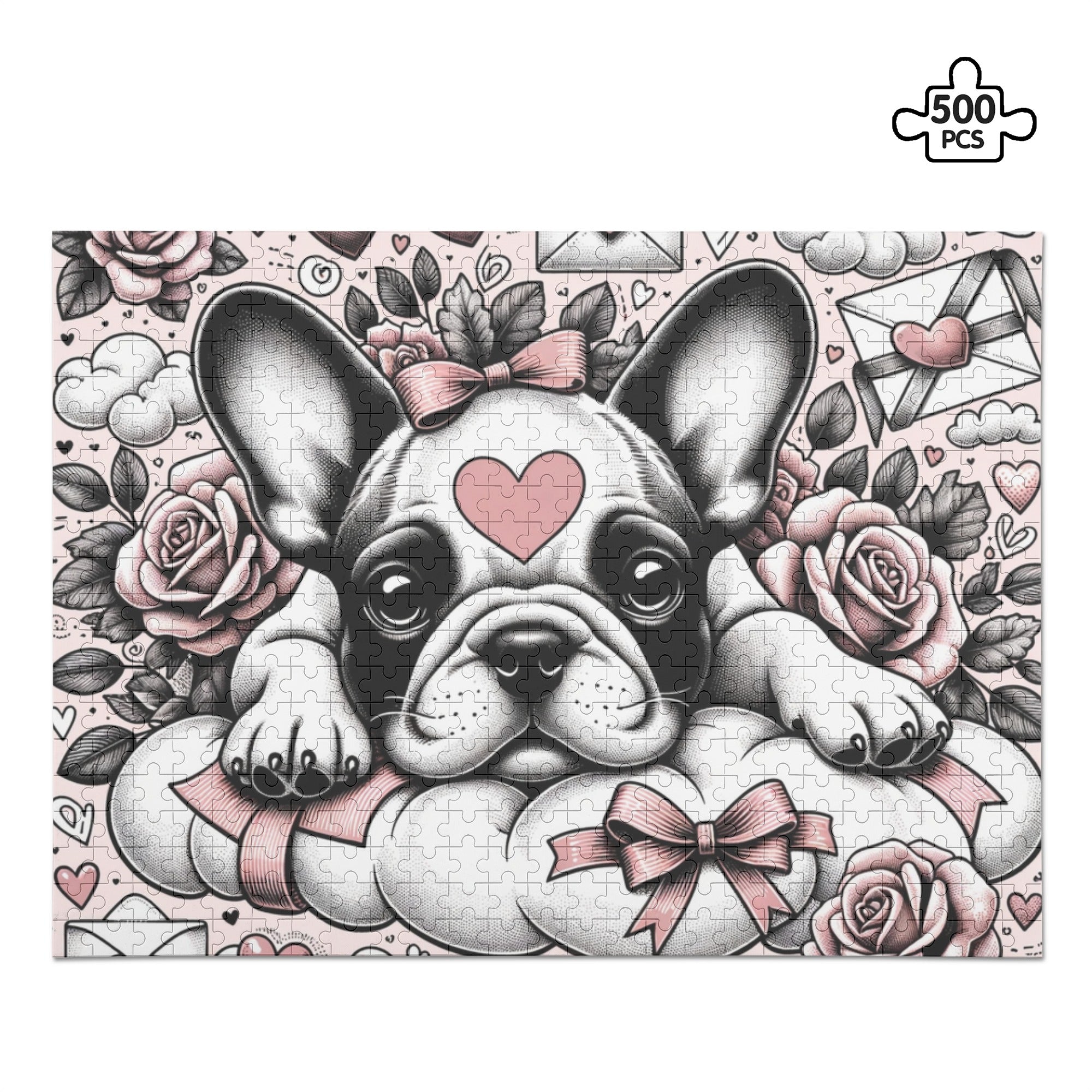 Mia - 500-piece Wooden Puzzle for Dog Lovers and Owners-fadou