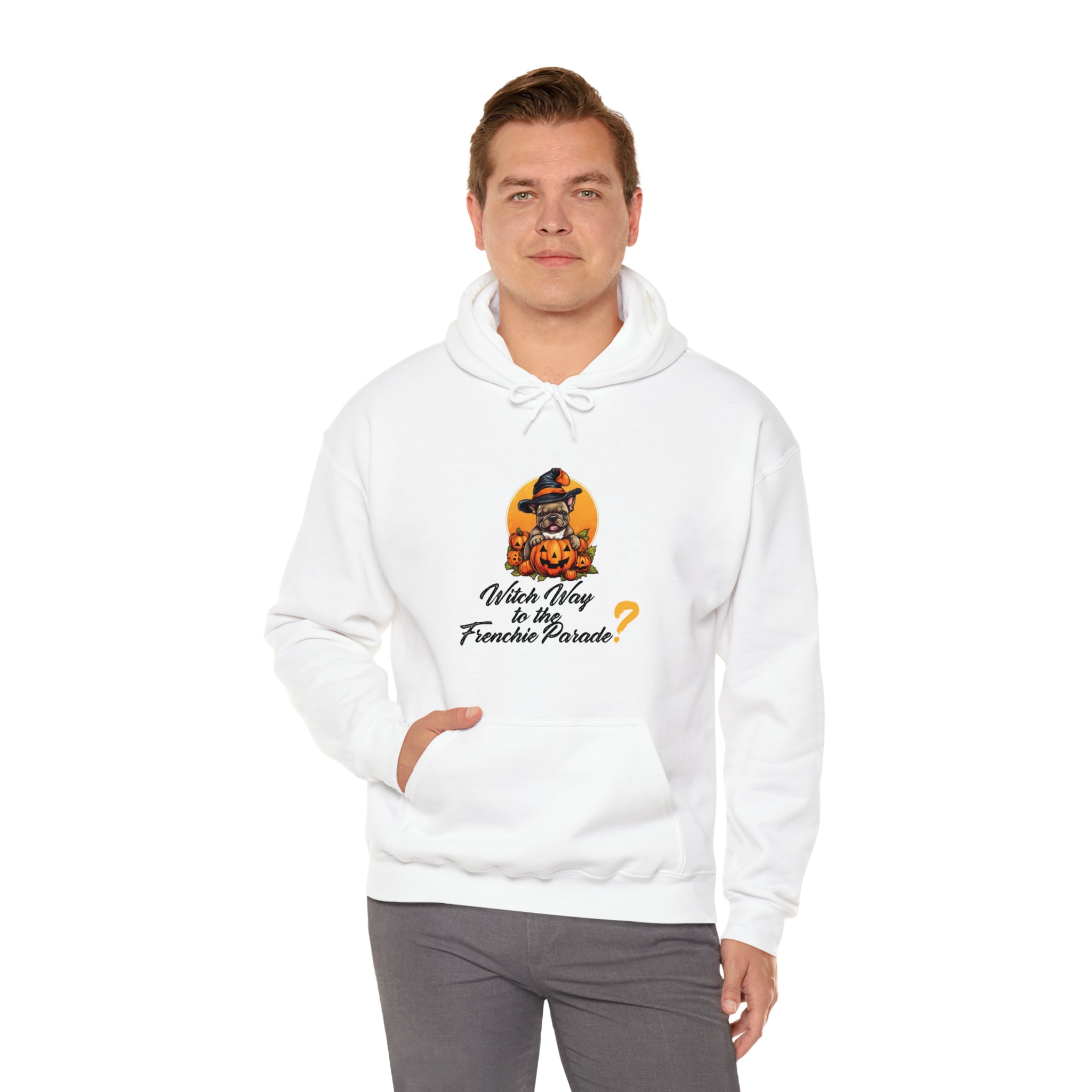 French Bulldog Halloween Fleece Hoodie for Bulldog Owners-fadou