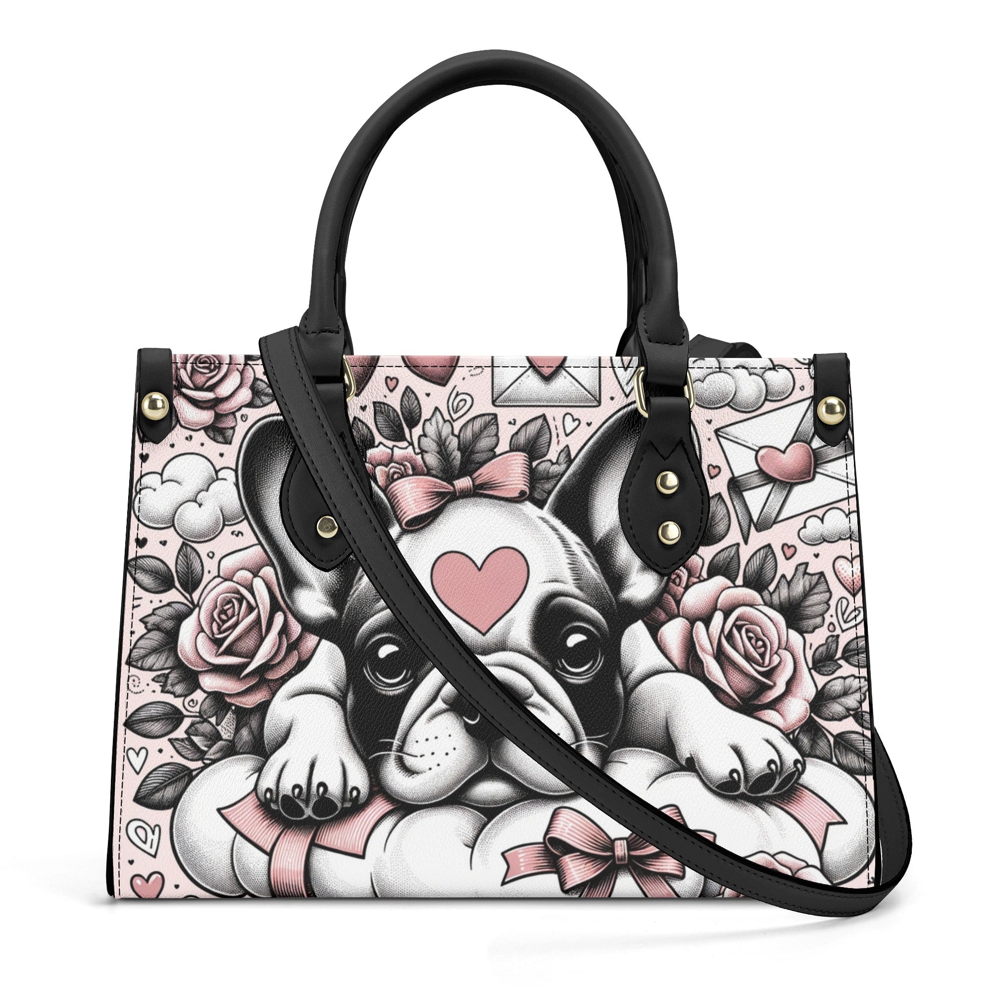 French Bulldog Luxury Canvas Carryall for Frenchie Enthusiasts-fadou