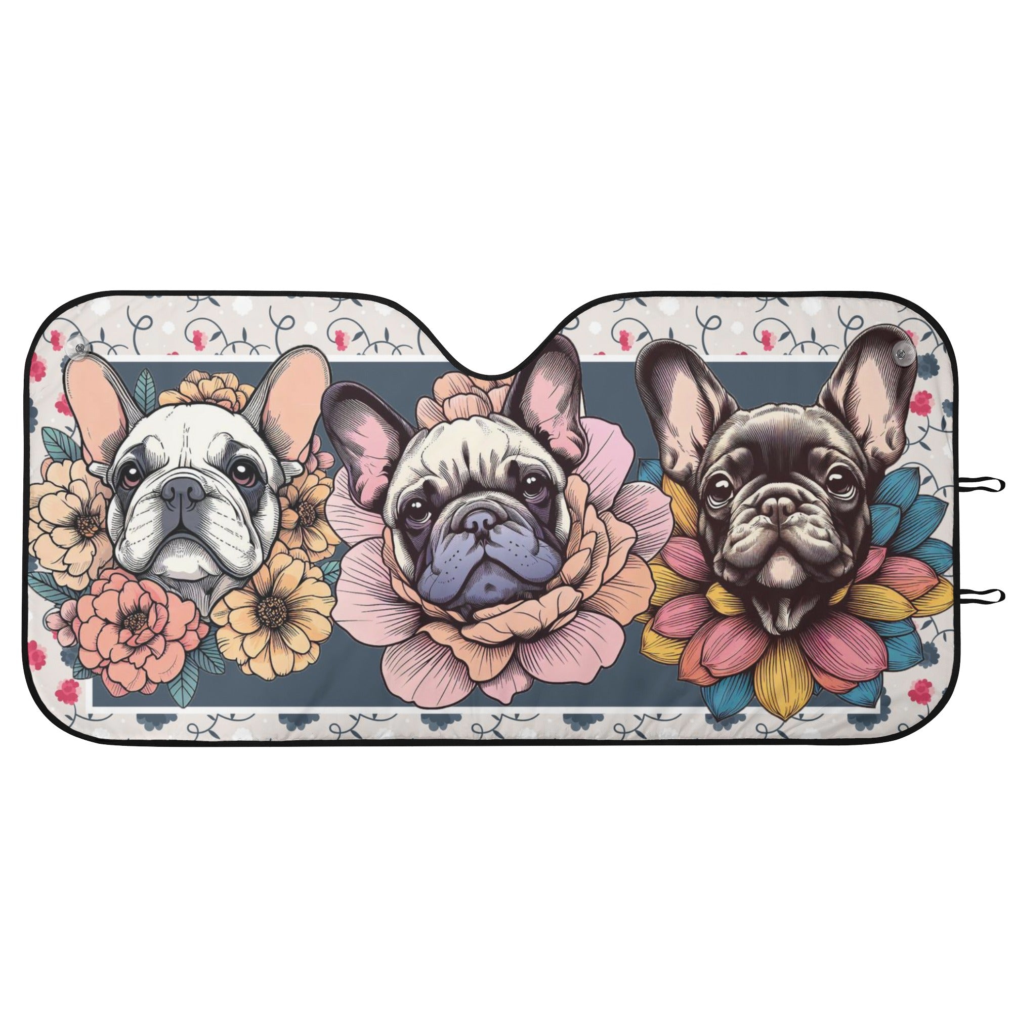 Soot - Car Auto Sun Shade for French Bulldog Owners and Fans-fadou