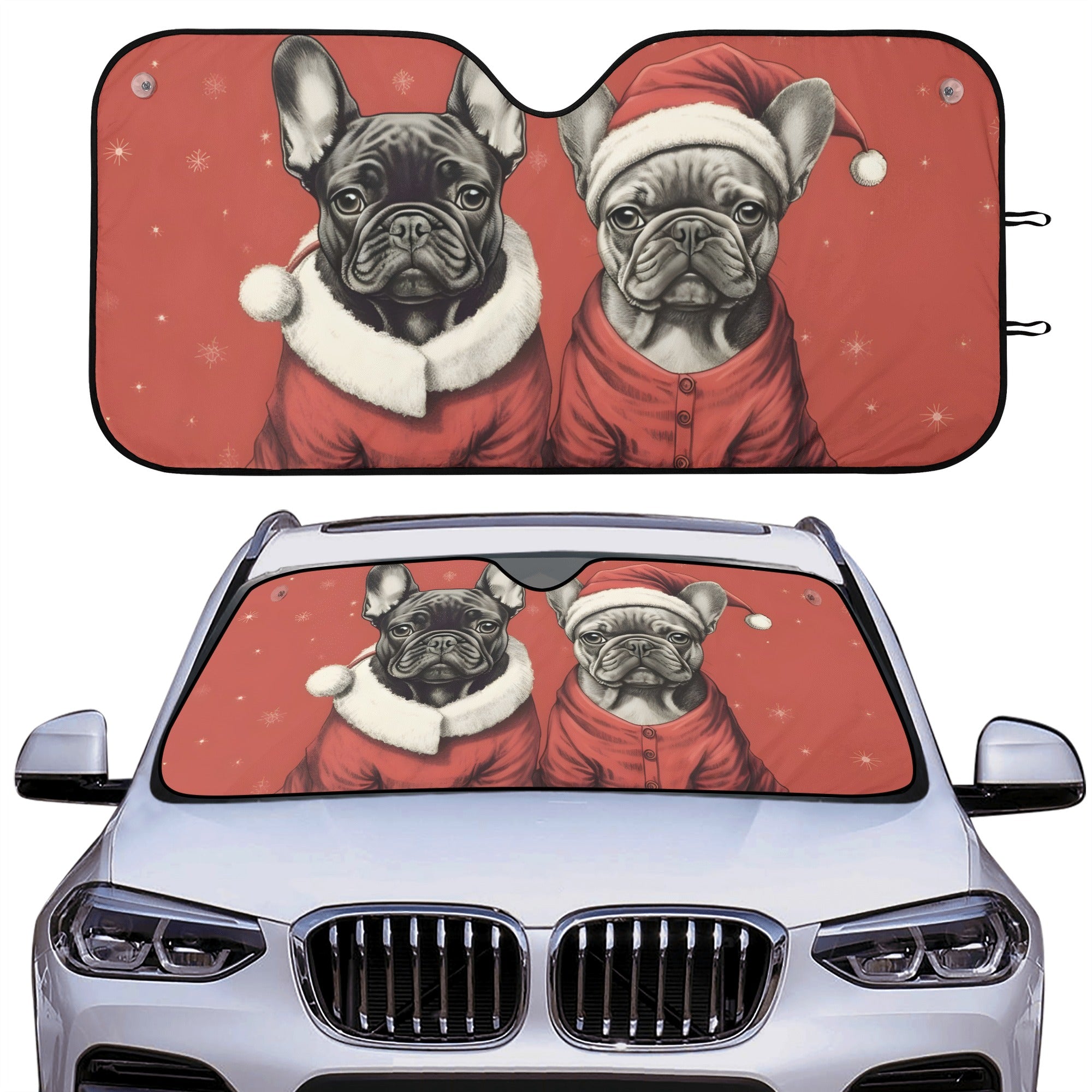 Duke - Car Auto Sun Shade for French Bulldog Owners and Fans-fadou