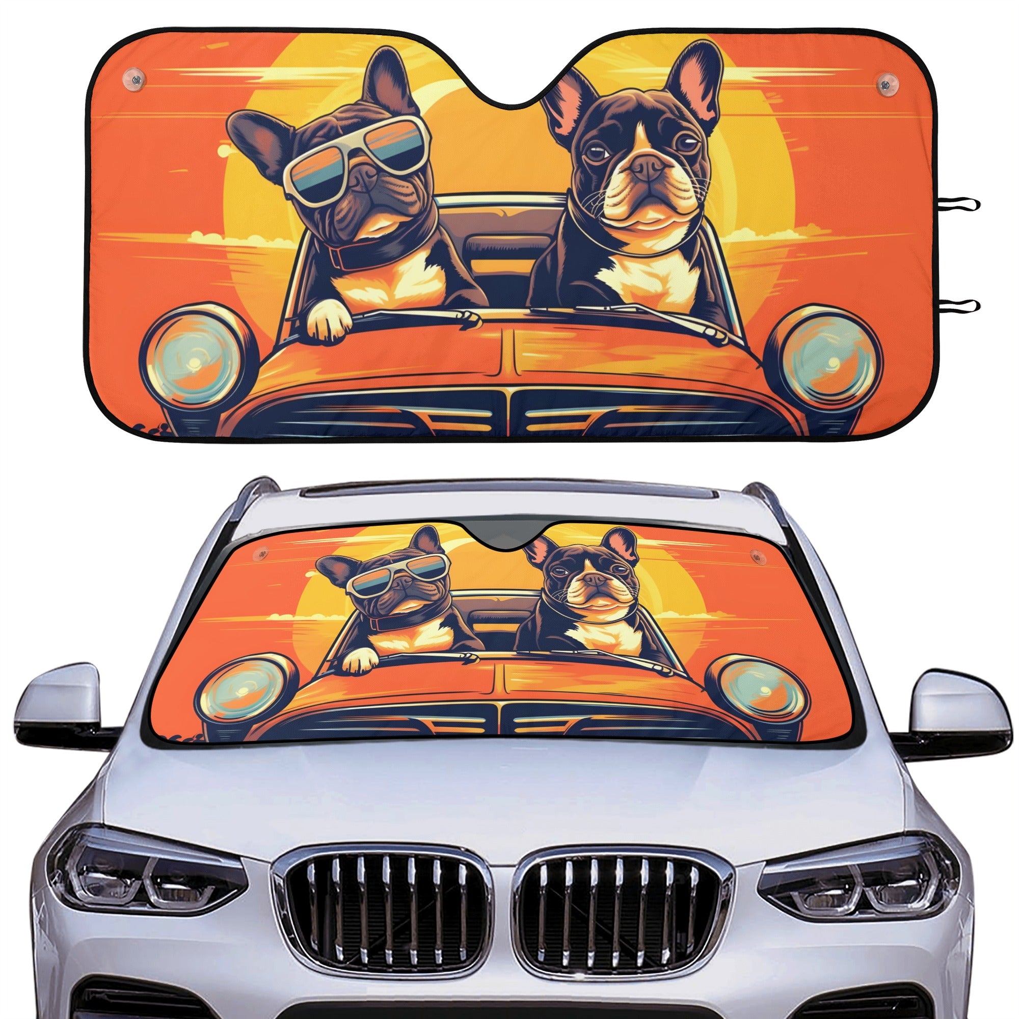 Tank - Car Auto Sun Shade for French Bulldog Owners and Fans-fadou