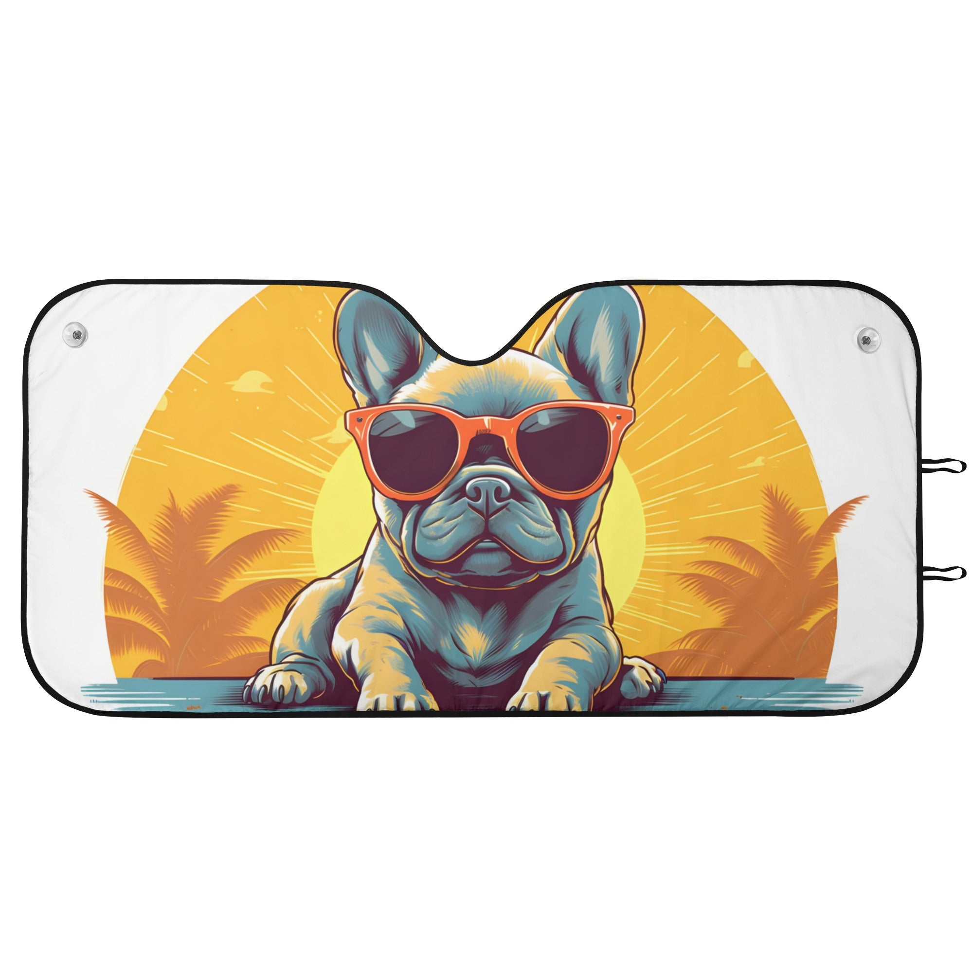 Yoda - Car Auto Sun Shade for French Bulldog Owners and Fans-fadou