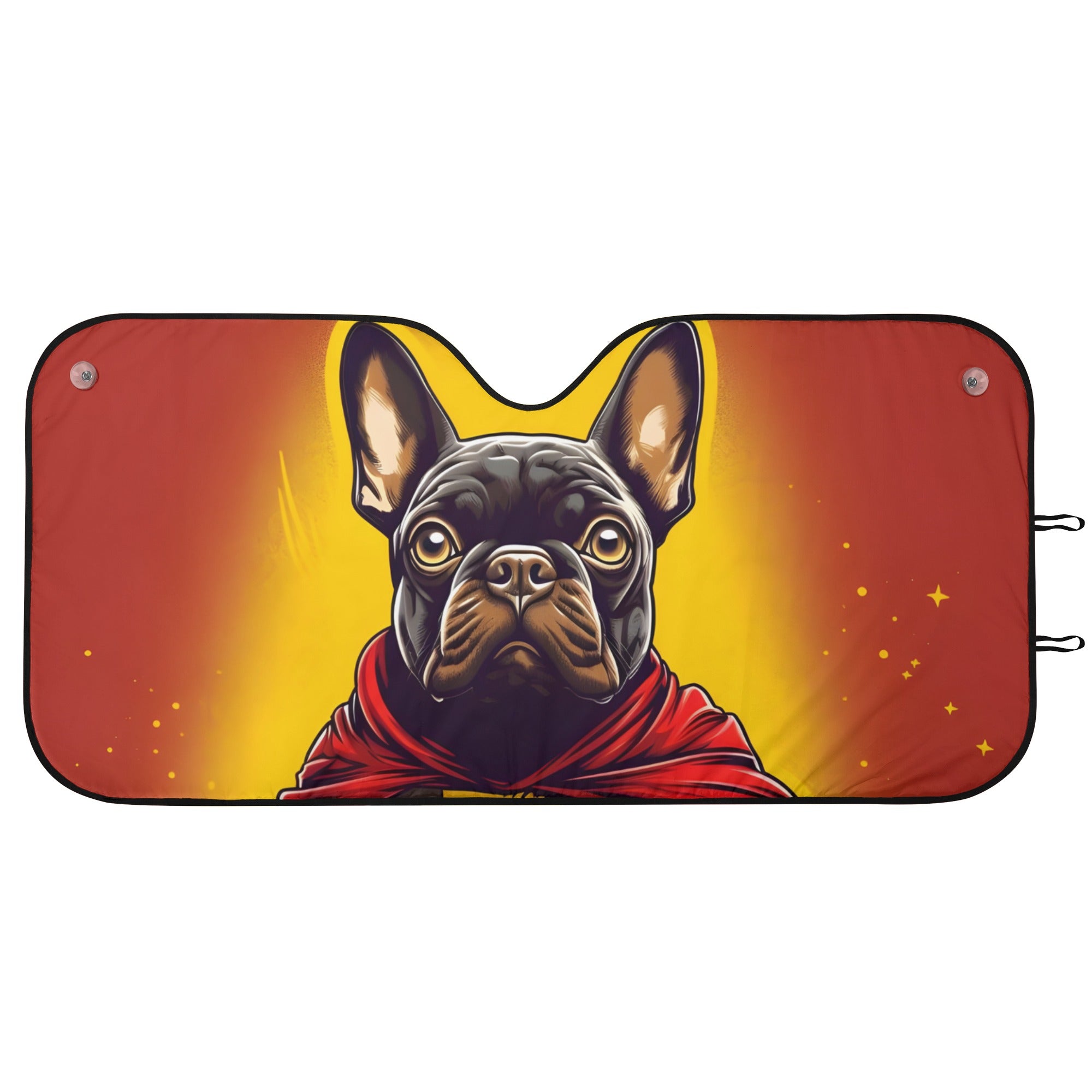 Poppy - Car Auto Sun Shade for Frenchie Fans Everywhere-fadou