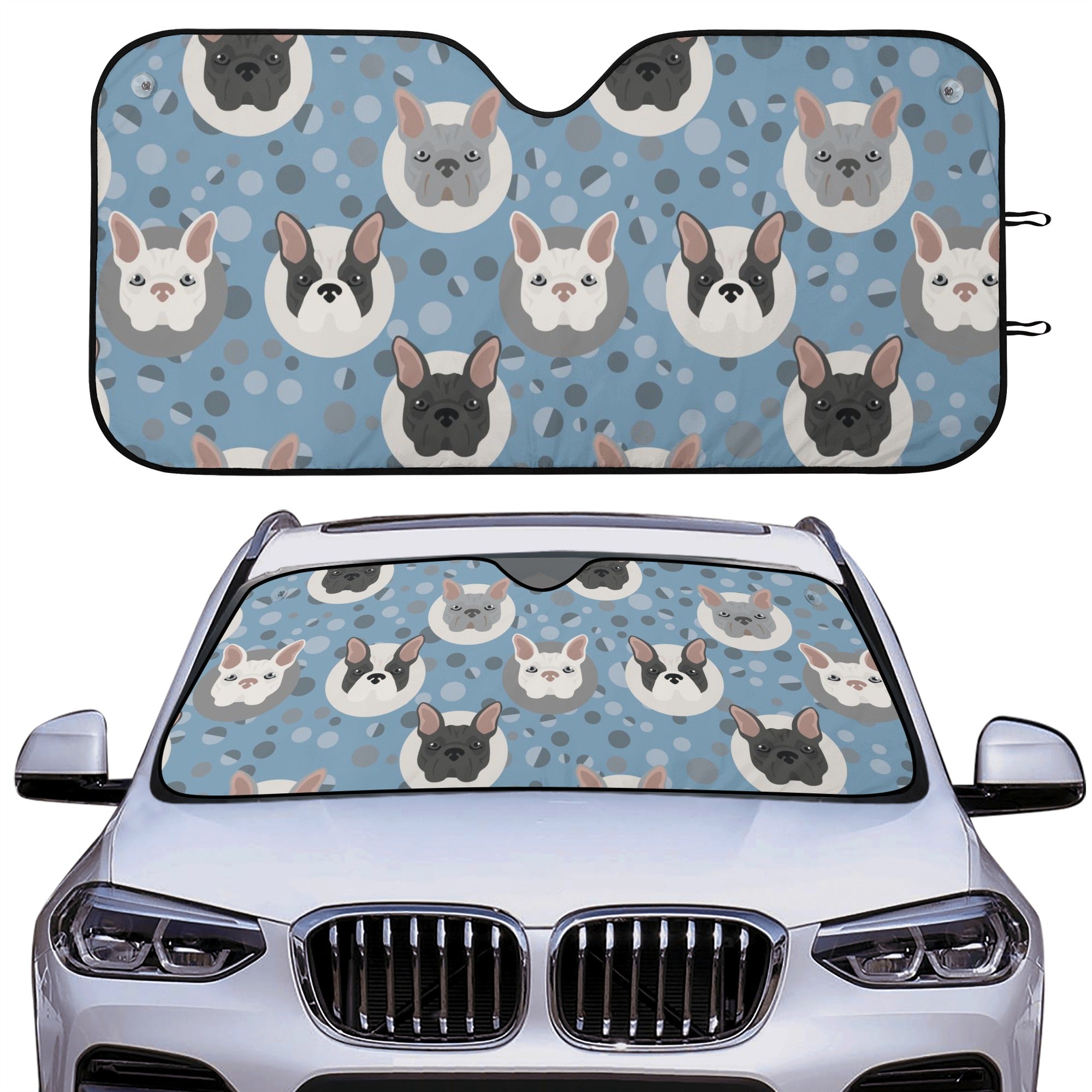 Frankie - Car Auto Sun Shade for Frenchie Fans Everywhere-fadou
