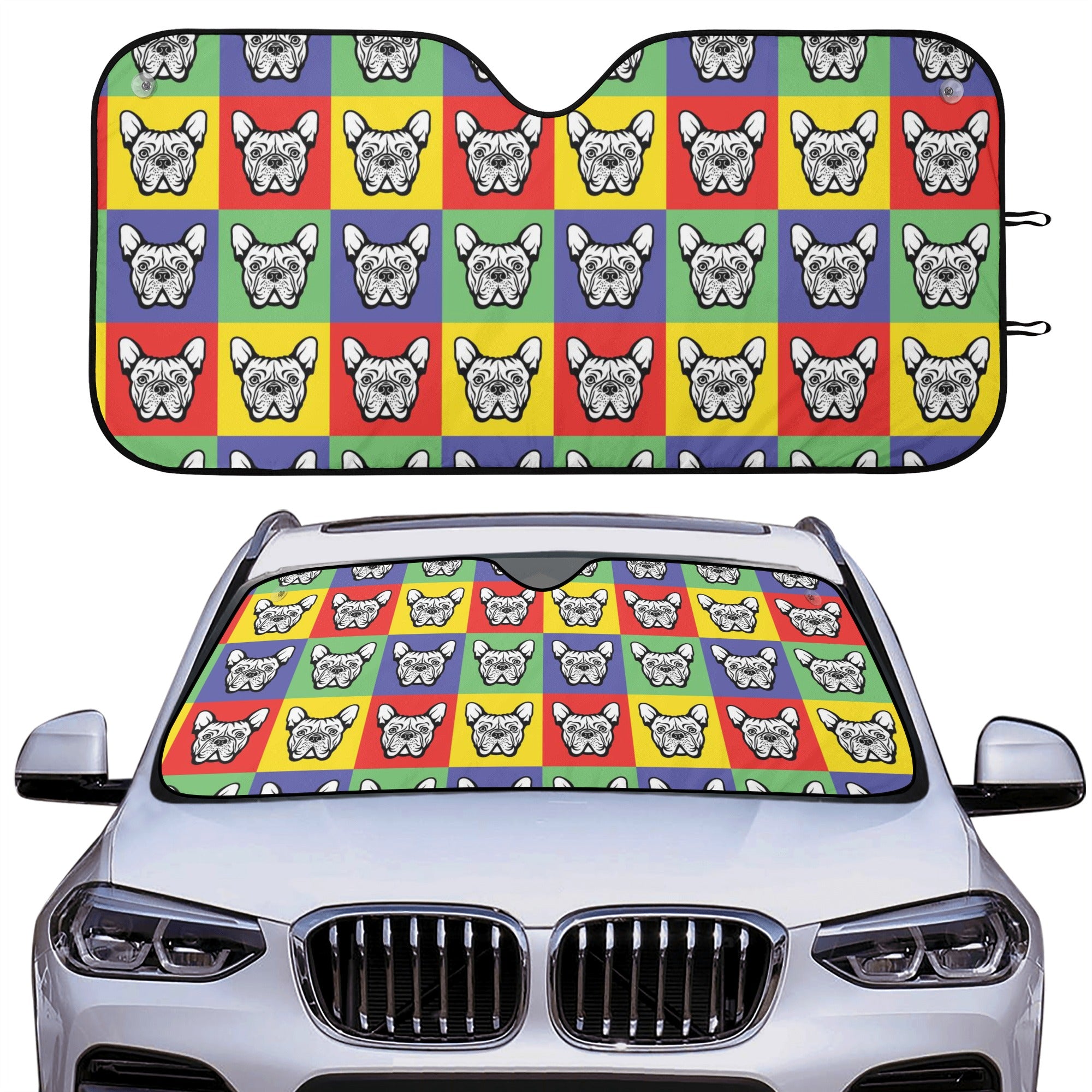 Oreo- Car Auto Sun Shade for French Bulldog Owners and Fans-fadou