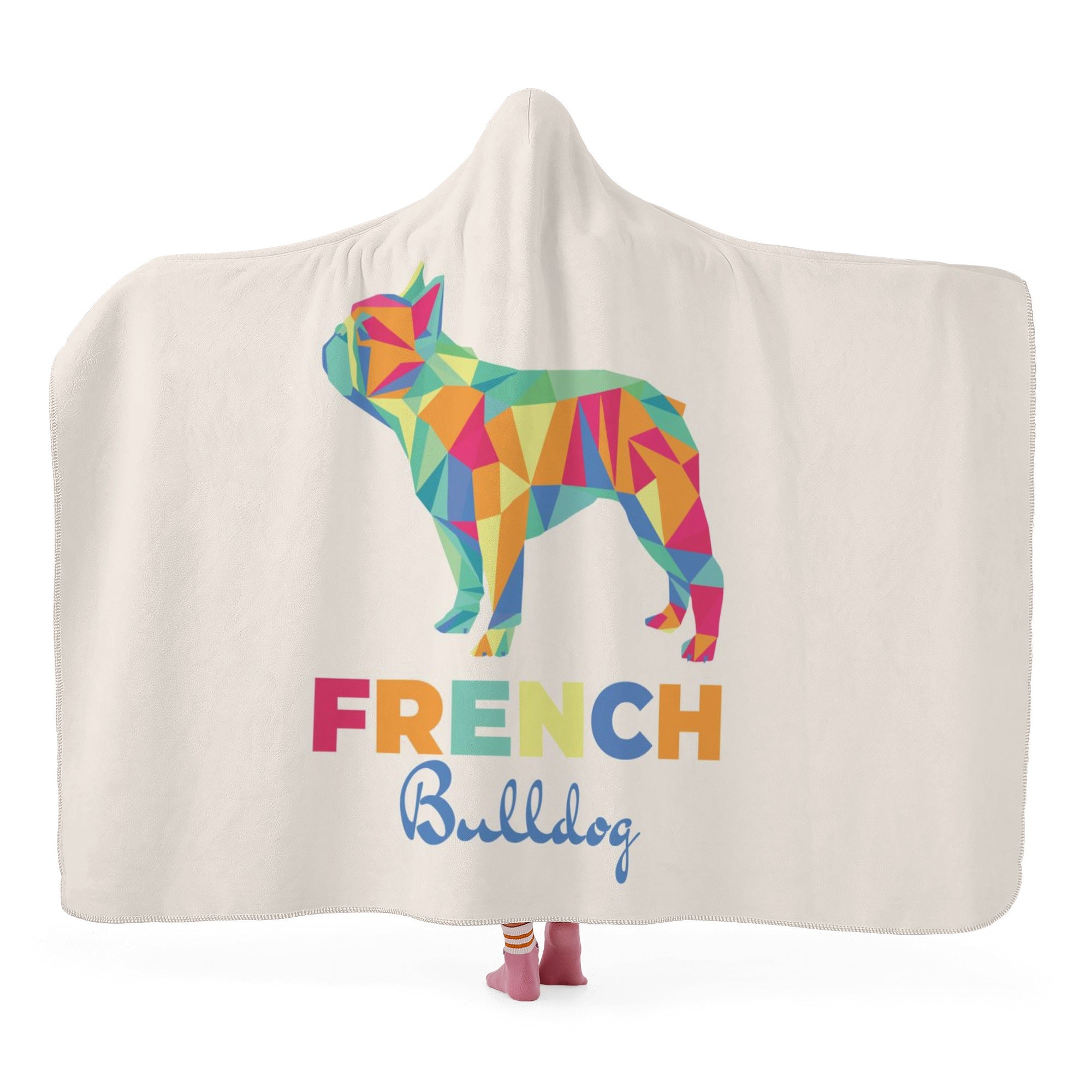 French Bulldog Hooded Cozy Plush Blanket for Dog Lovers-fadou