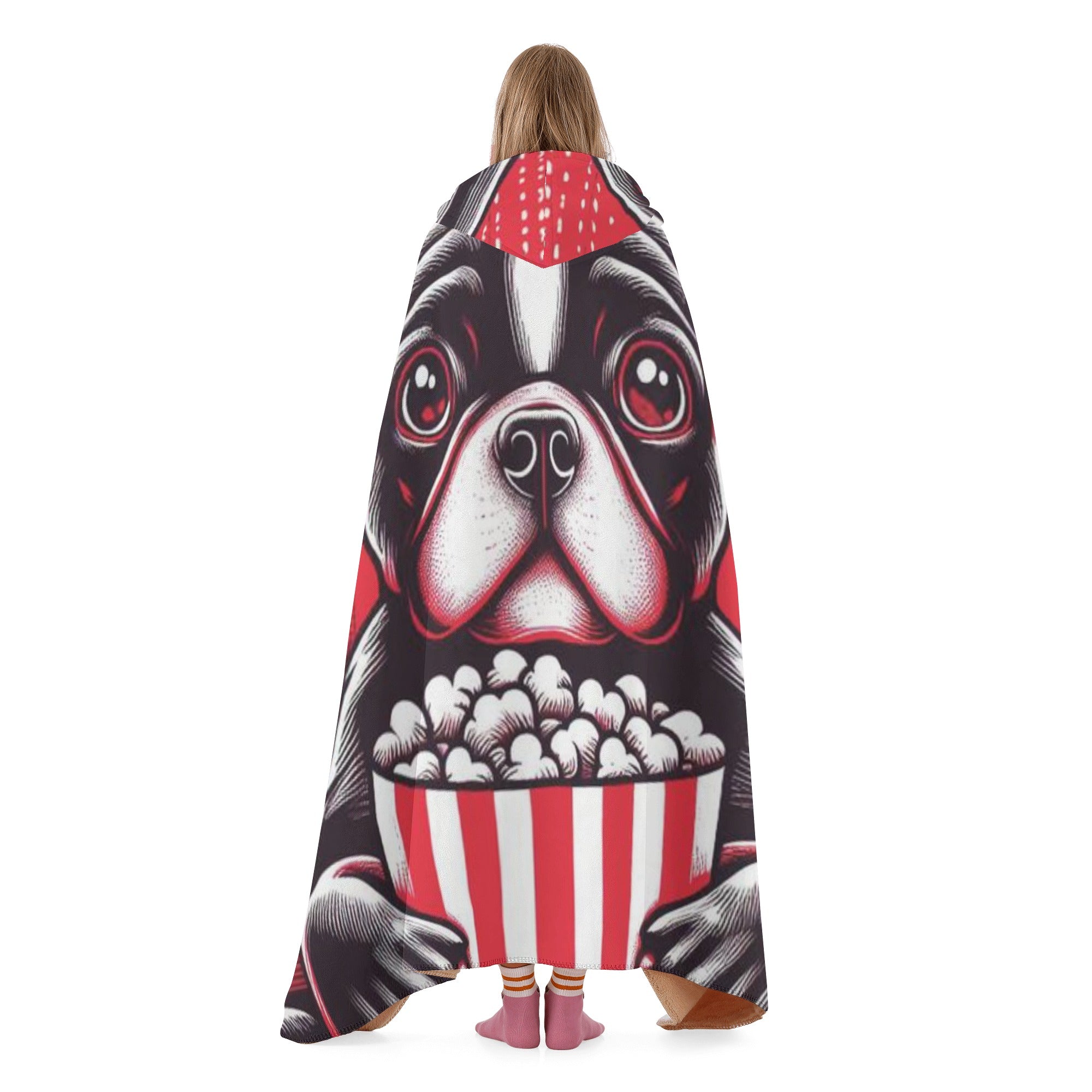 Thor Hooded Cozy Plush Blanket for Frenchie Enthusiasts-fadou