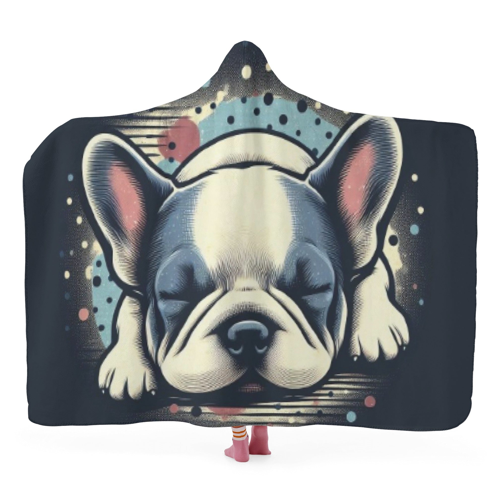 Saint French Bulldog Cozy Plush Blanket for Pet Parents-fadou