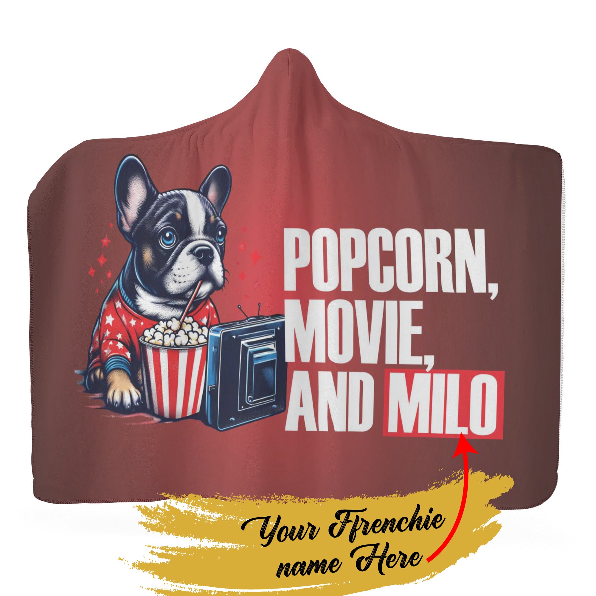 French Bulldog Custom Cozy Plush Blanket for Frenchie Fans-fadou