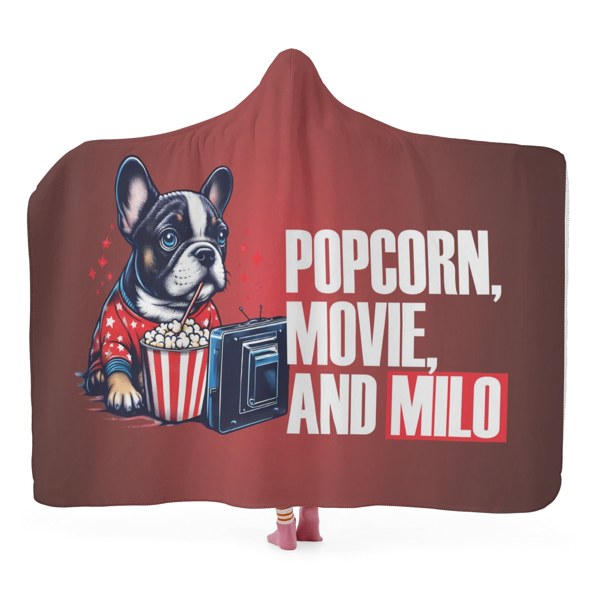 French Bulldog Custom Cozy Plush Blanket for Frenchie Fans-fadou